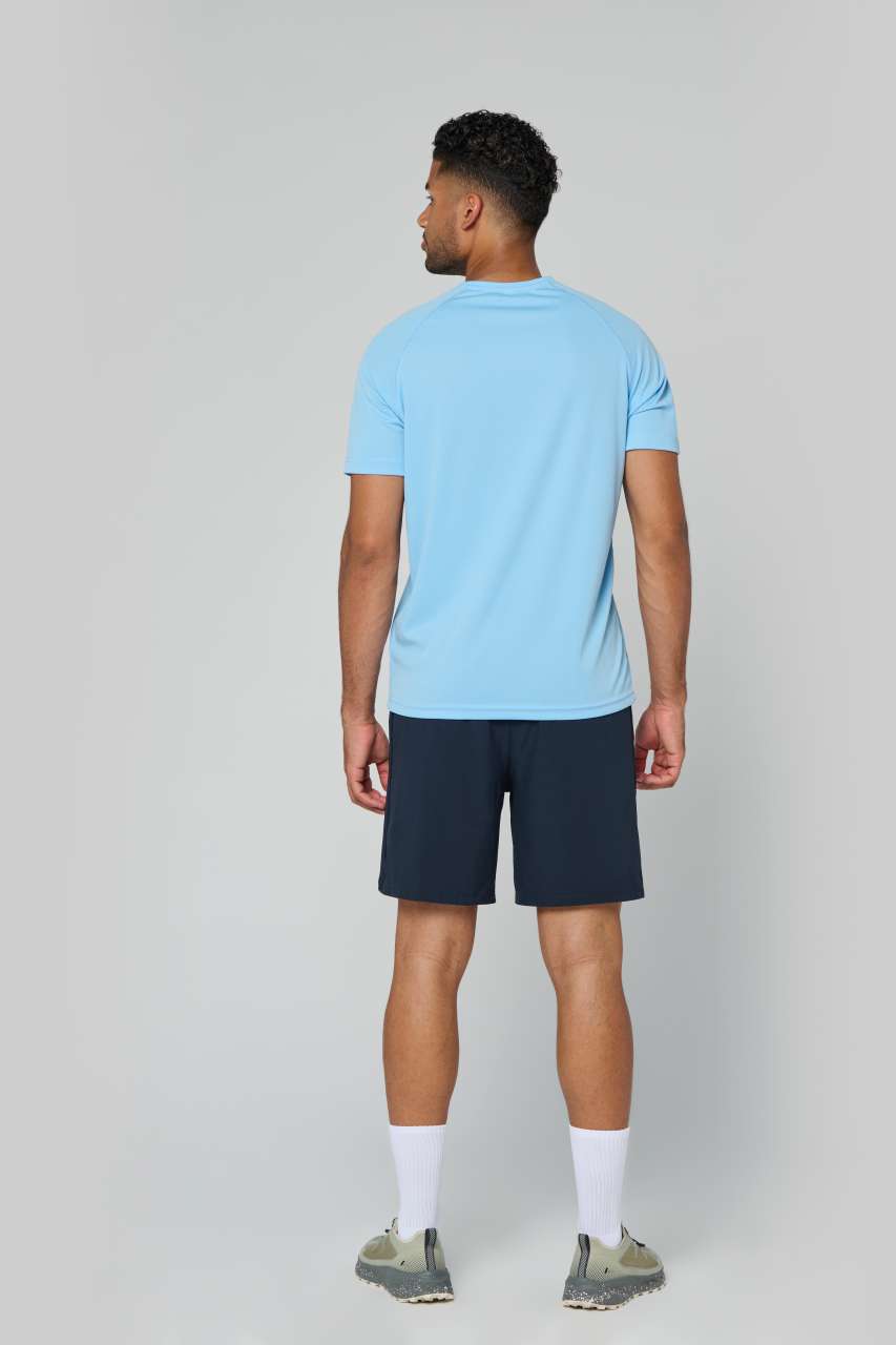 T-SHIRT DE SPORT À MANCHES COURTES ET COL EN V POUR HOMME