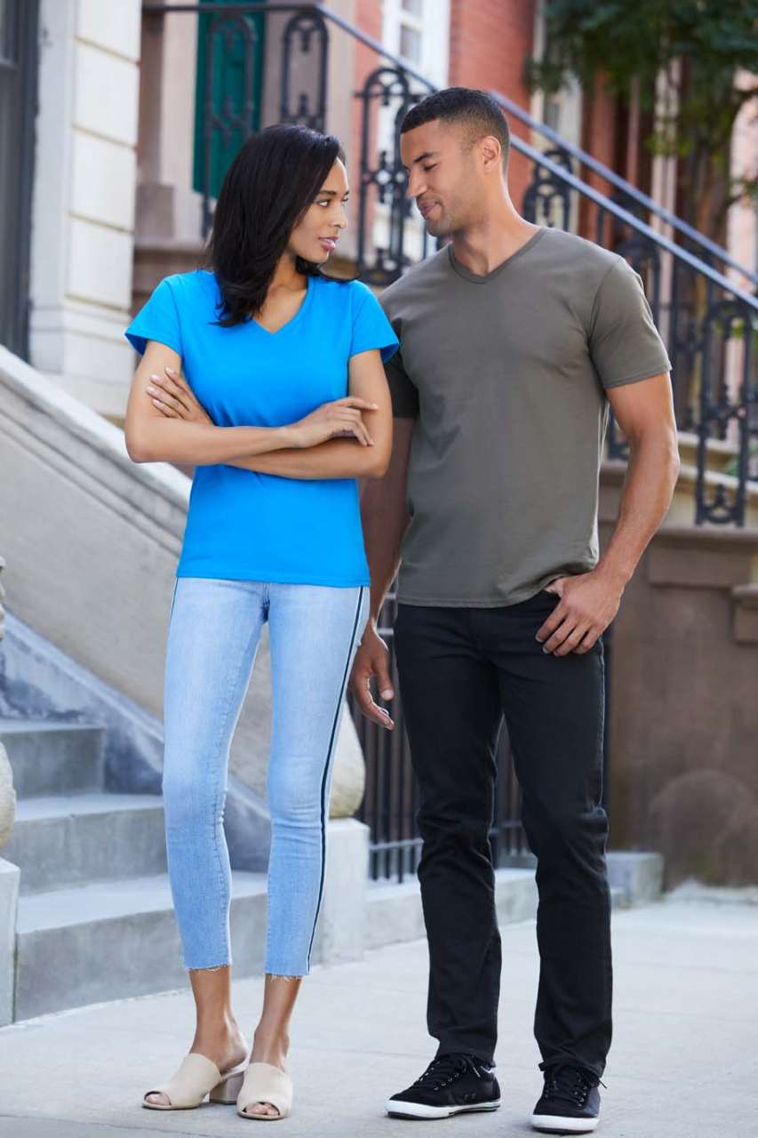 PREMIUM COTTON® LADIES' V-NECK T-SHIRT