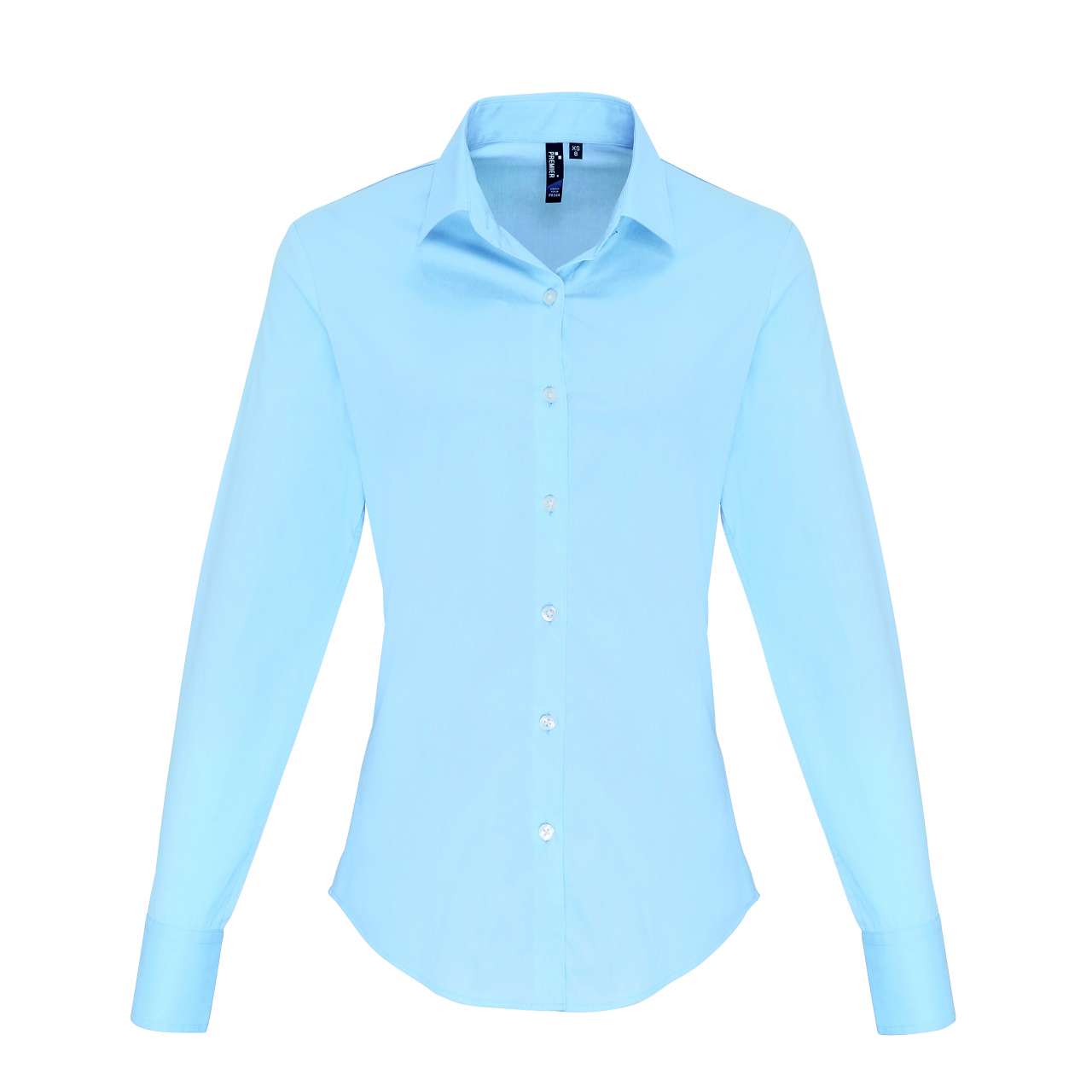 WOMEN'S STRETCH-FIT COTTON POPLIN LONG SLEEVE SHIRT