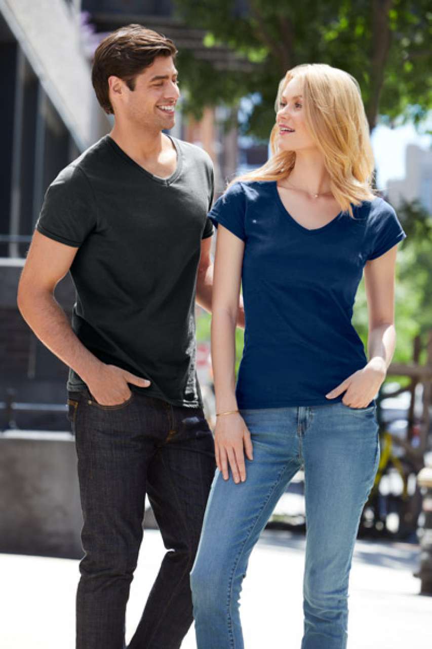 SOFTSTYLE® LADIES' V-NECK T-SHIRT