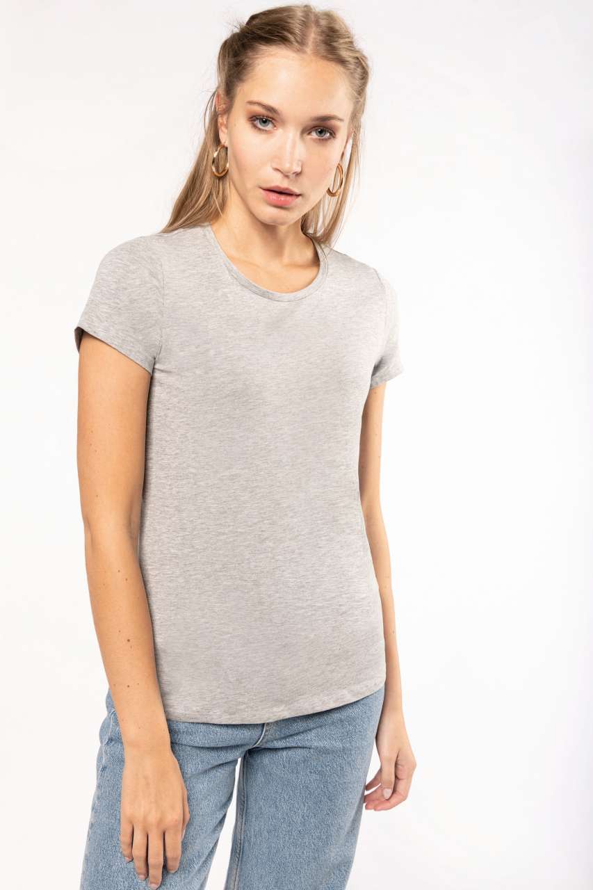 LADIES' SHORT-SLEEVED CREW NECK T-SHIRT