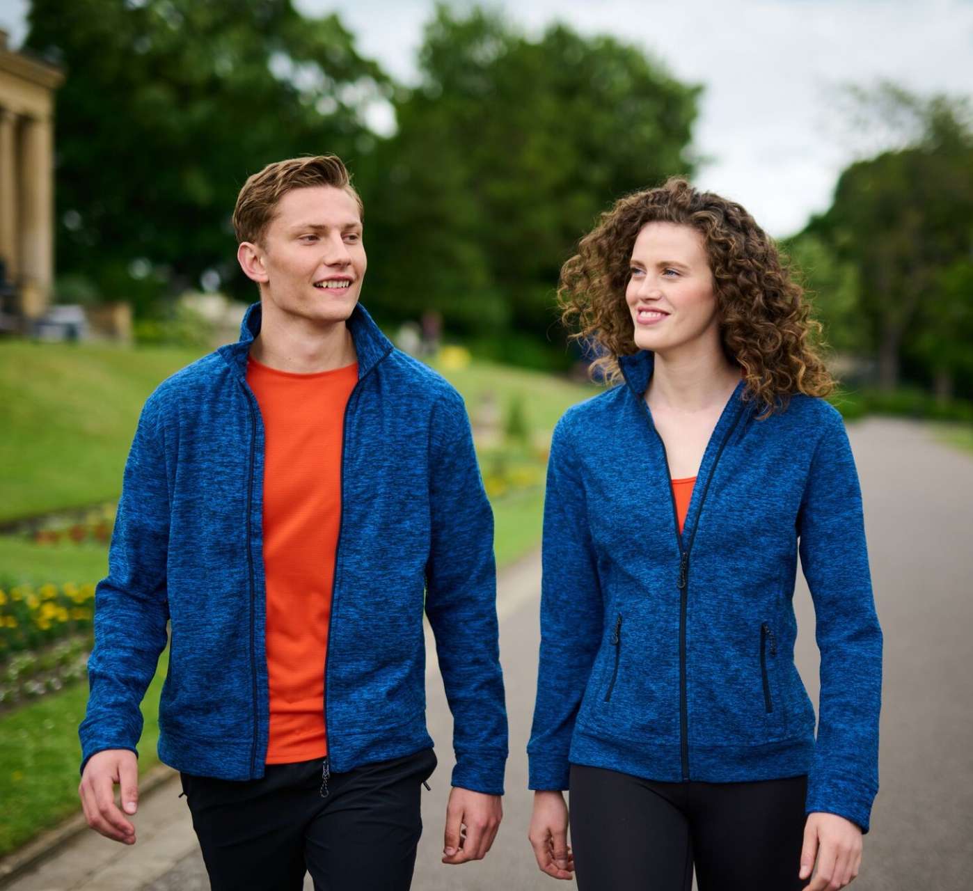 THORNLY MEN - FULL ZIP MARL FLEECE