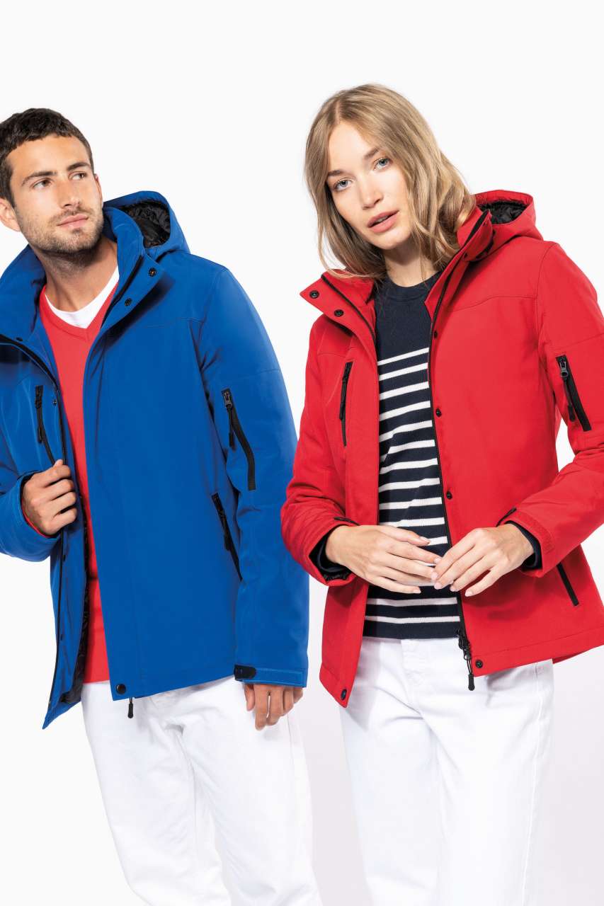 DAMENPARKA MIT KAPUZE UND SOFTSHELL-FUTTER