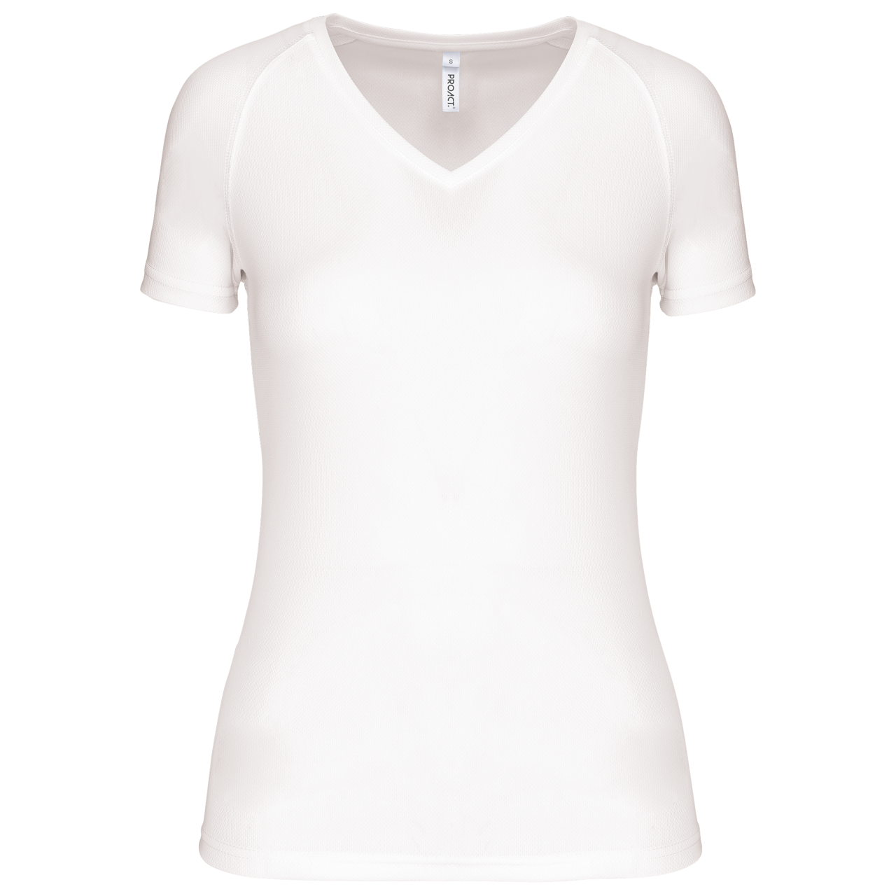 LADIES’ V-NECK SHORT SLEEVE SPORTS T-SHIRT