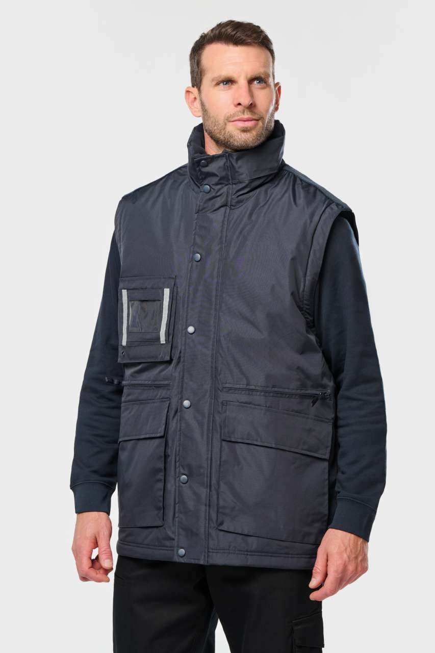 DETACHABLE-SLEEVED WORKWEAR PARKA