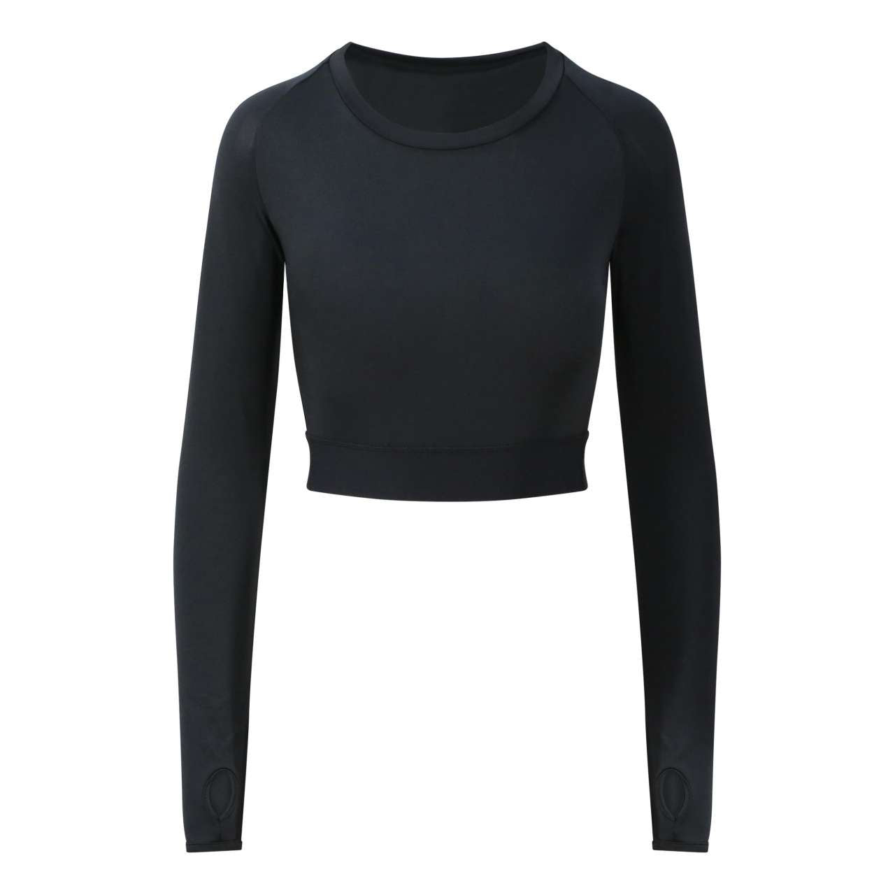 T-shirt court à manches longues pour femme