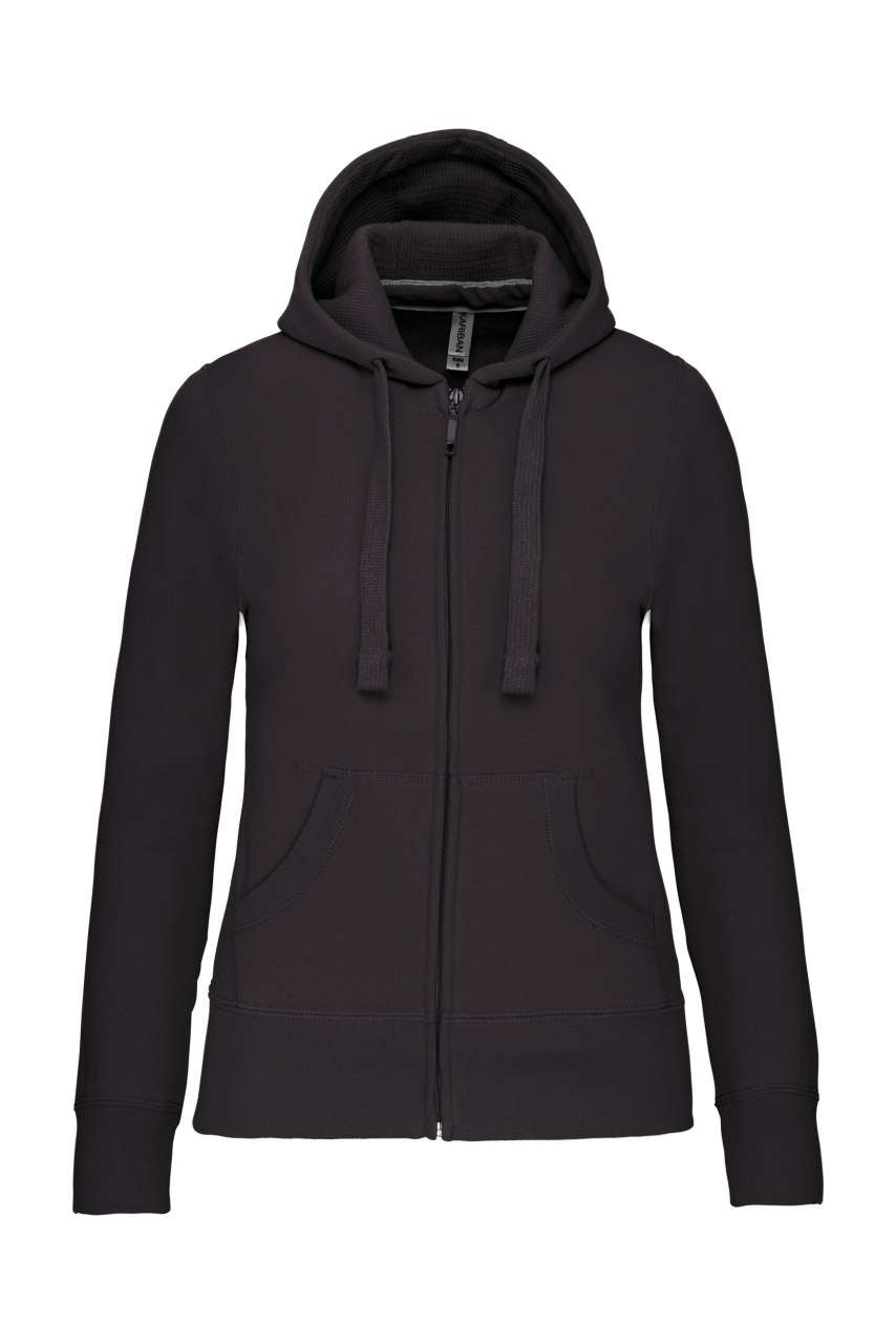 SWEAT-SHIRT À CAPUCHE AVEC FERMETURE ÉCLAIR POUR FEMME