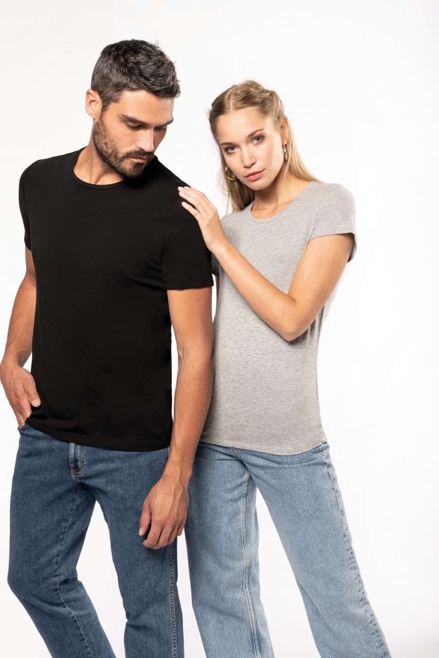 LADIES' SHORT-SLEEVED CREW NECK T-SHIRT