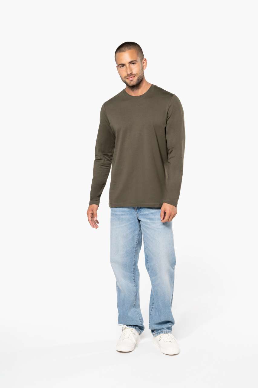 MEN'S LONG-SLEEVED CREW NECK T-SHIRT