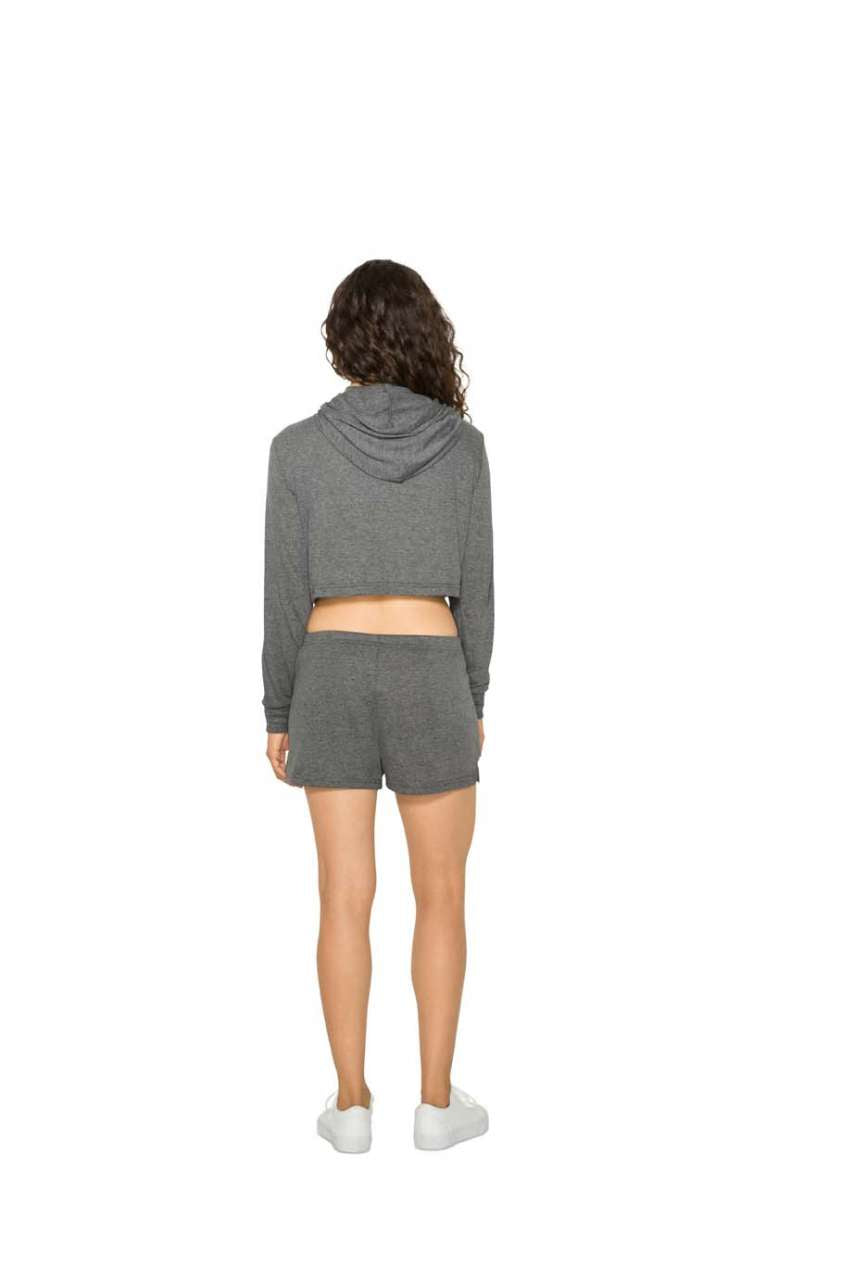 WOMEN'S TRI-BLEND CROPPED HOODIE