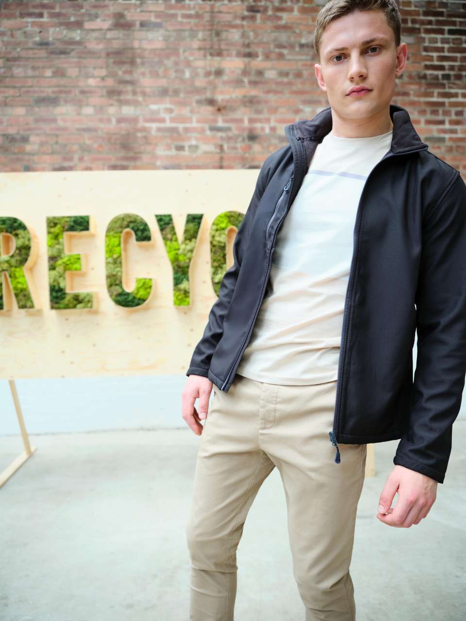 HONESTLY MADE RECYCLED PRINTABLE SOFTSHELL JACKET