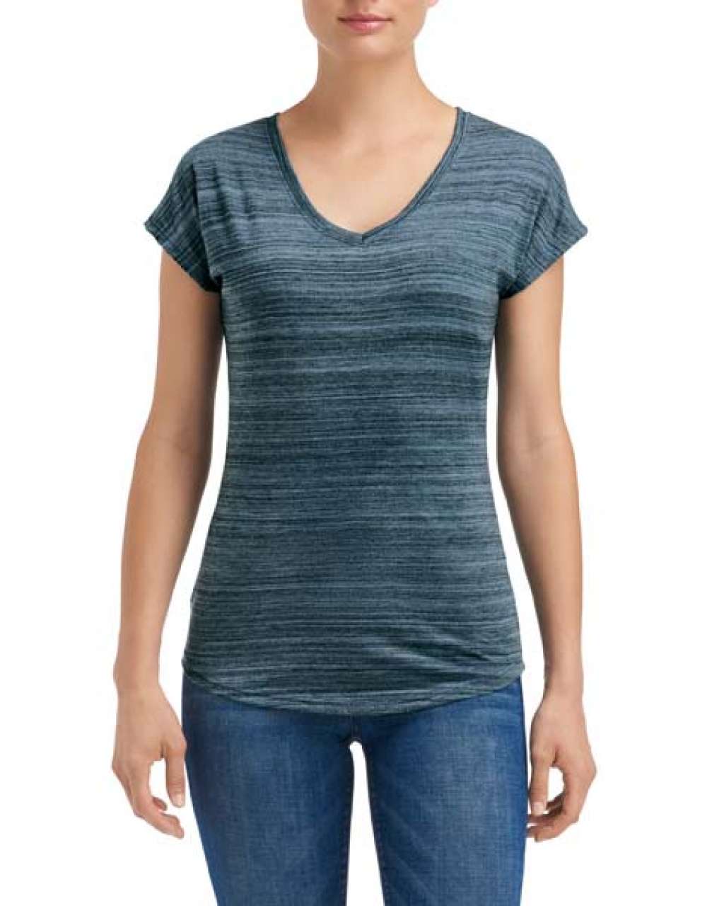 WOMEN'S TRI-BLEND V-NECK ID TEE