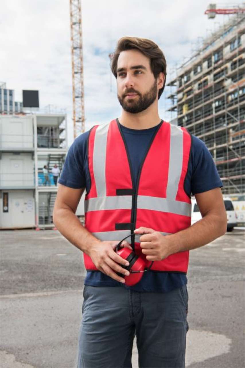 SAFETY / FUNCTIONAL VEST "HANNOVER" - FOUR REFLECTIVE STRIPES