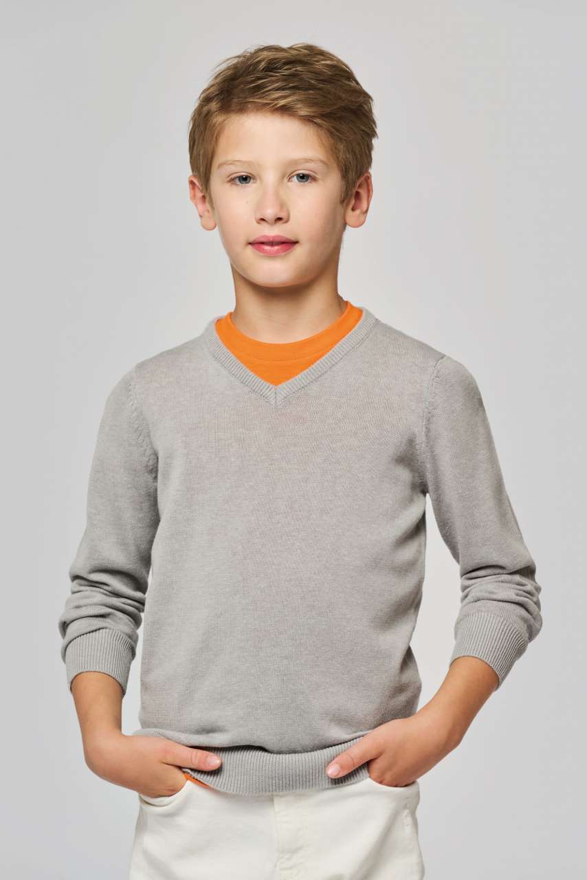 PULL COL EN V POUR ENFANT