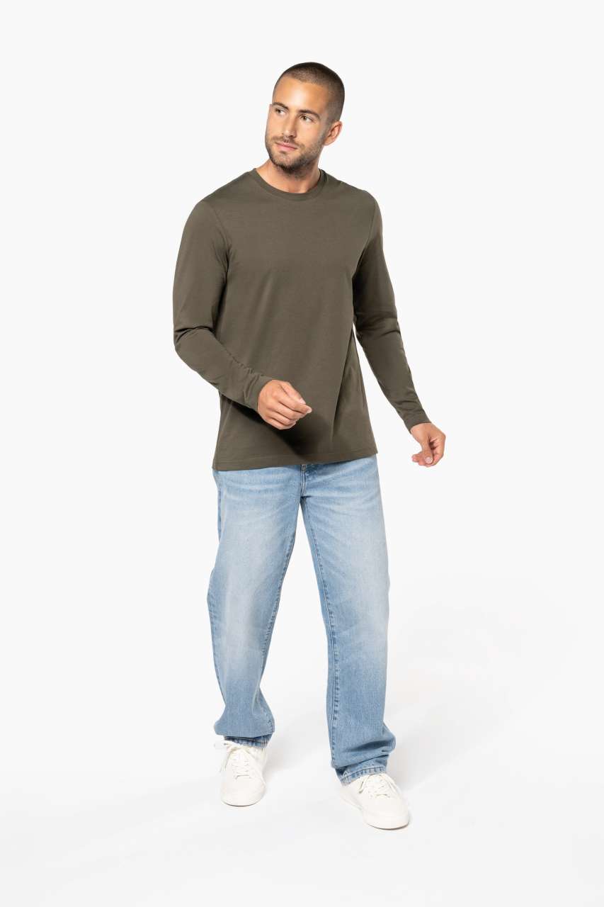 MEN'S LONG-SLEEVED CREW NECK T-SHIRT