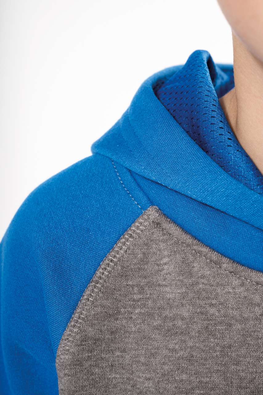 SWEAT-SHIRT À CAPUCHE BICOLORE POUR ENFANT