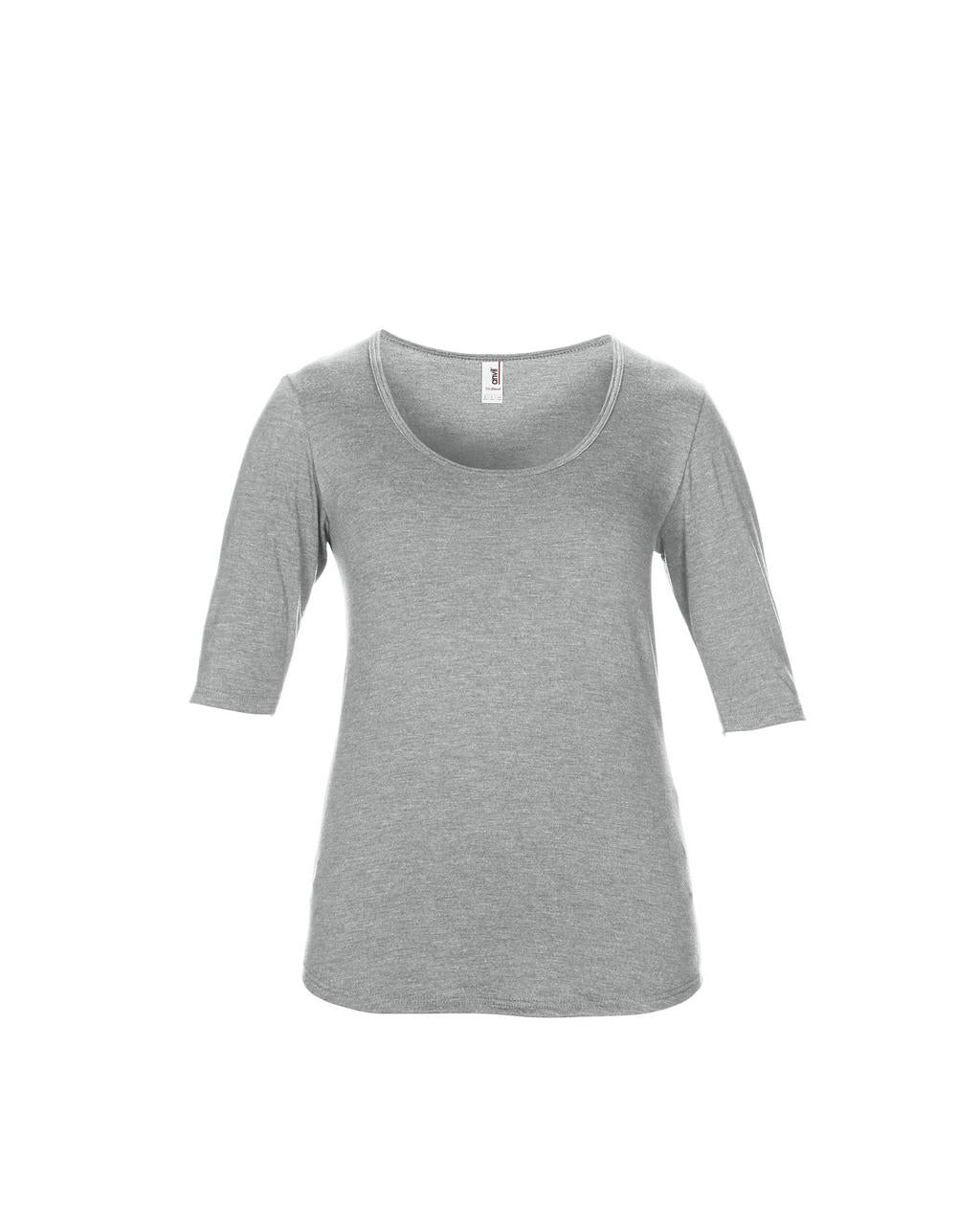 WOMEN’S TRI-BLEND DEEP SCOOP 1/2 SLEEVE TEE