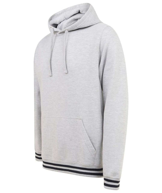 HOODIE WITH STRIPED CUFFS