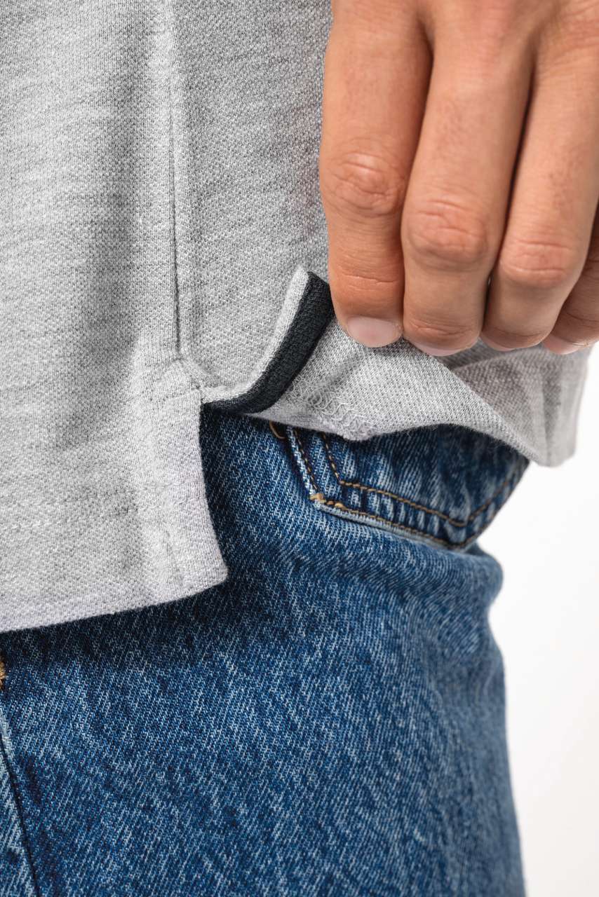 MEN'S PIQUÉ KNIT V-NECK T-SHIRT