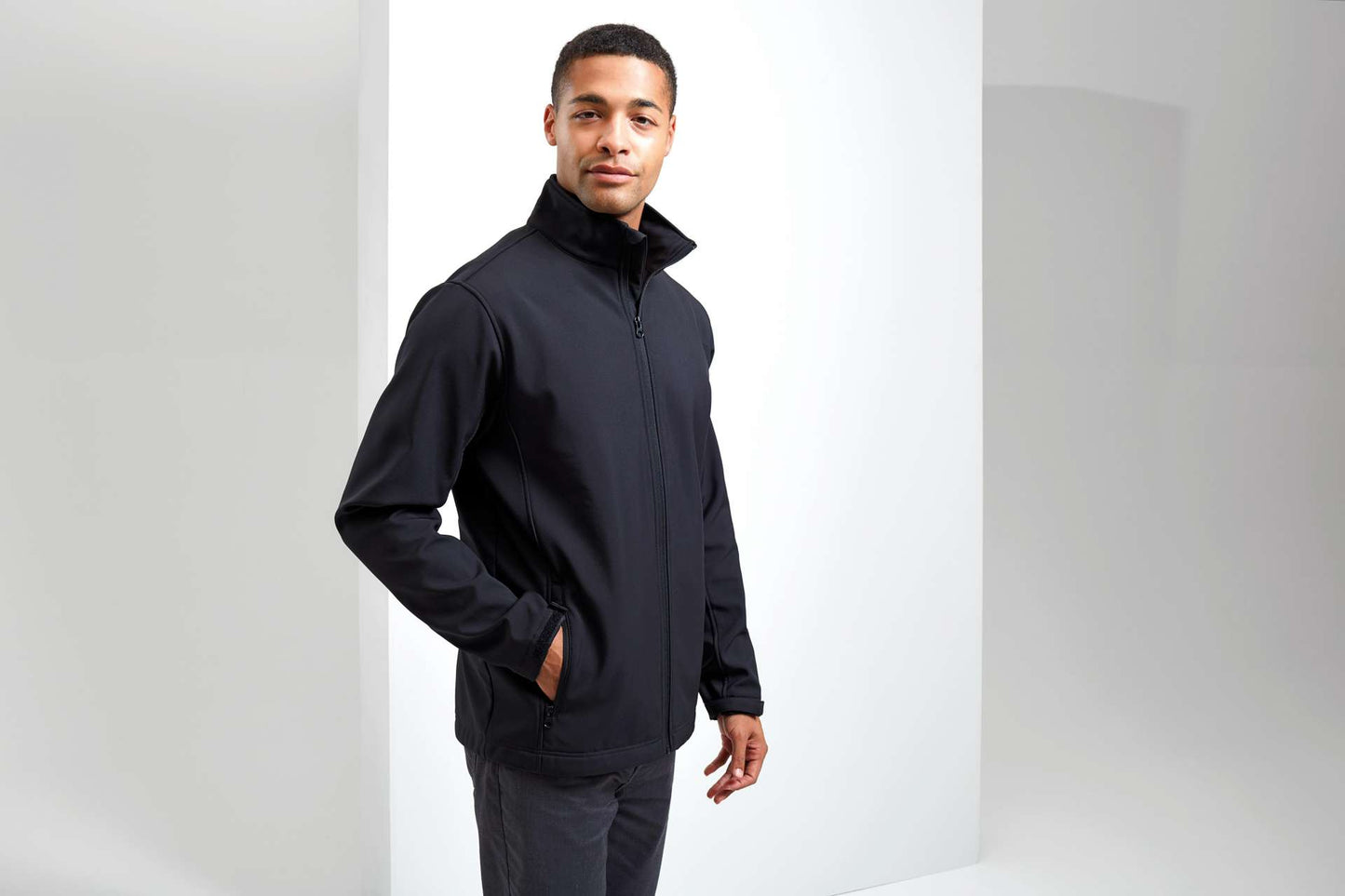 BEDRUCKBARE UND RECYCELTE WINDCHECKER®-SOFTSHELLJACKE FÜR HERREN