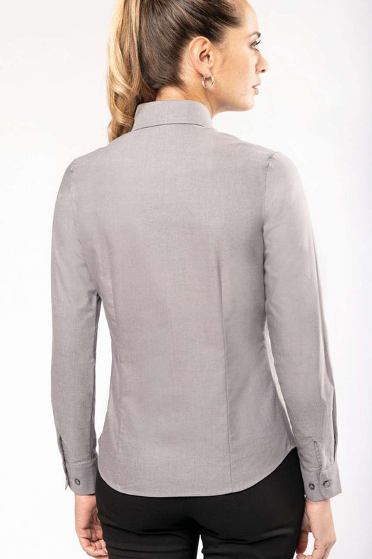 LADIES' LONG-SLEEVED OXFORD SHIRT