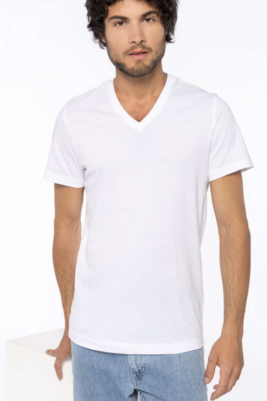 MEN'S SHORT-SLEEVED V-NECK T-SHIRT