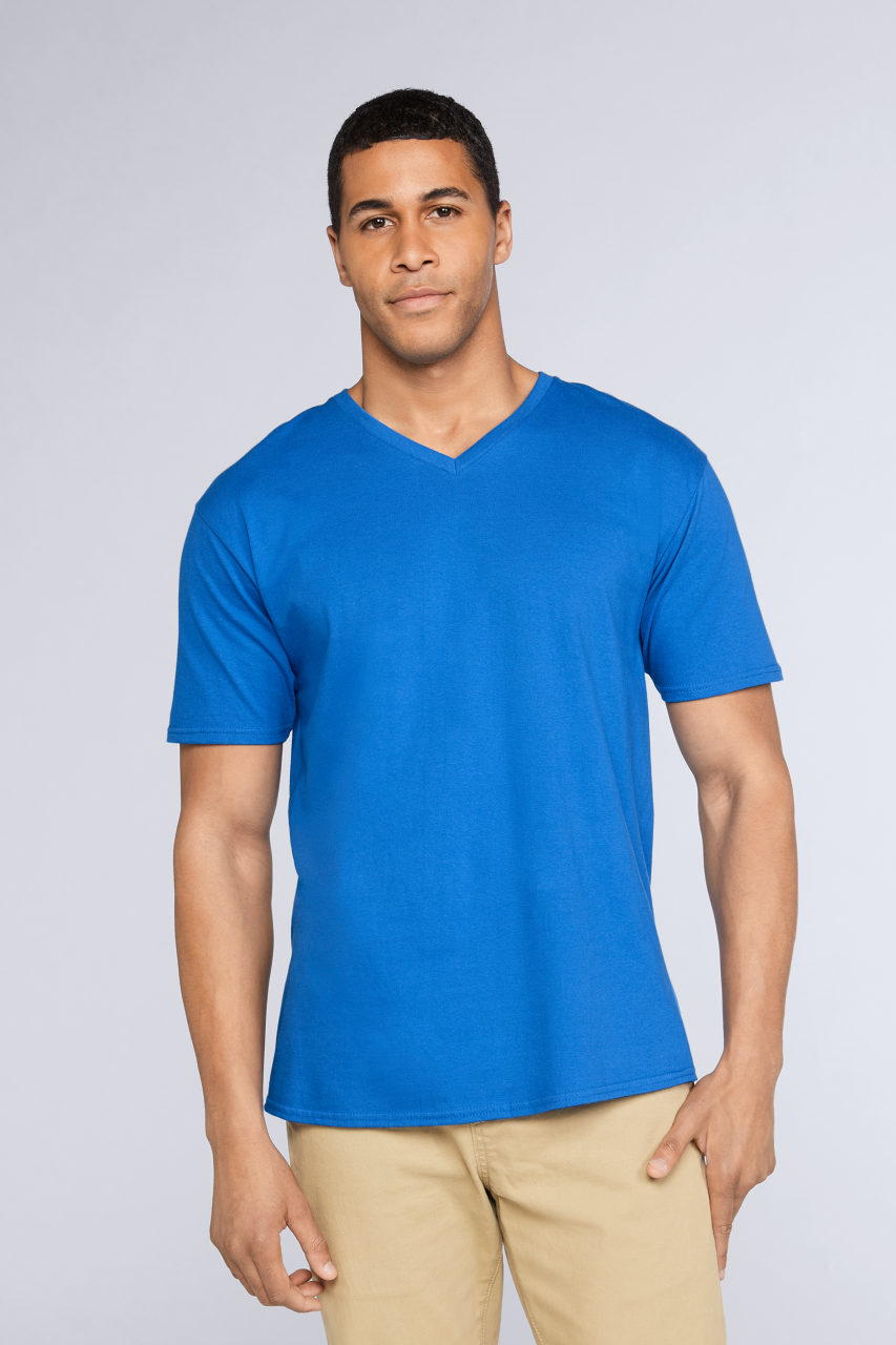 T-SHIRT COL EN V ADULTE EN COTON PREMIUM®