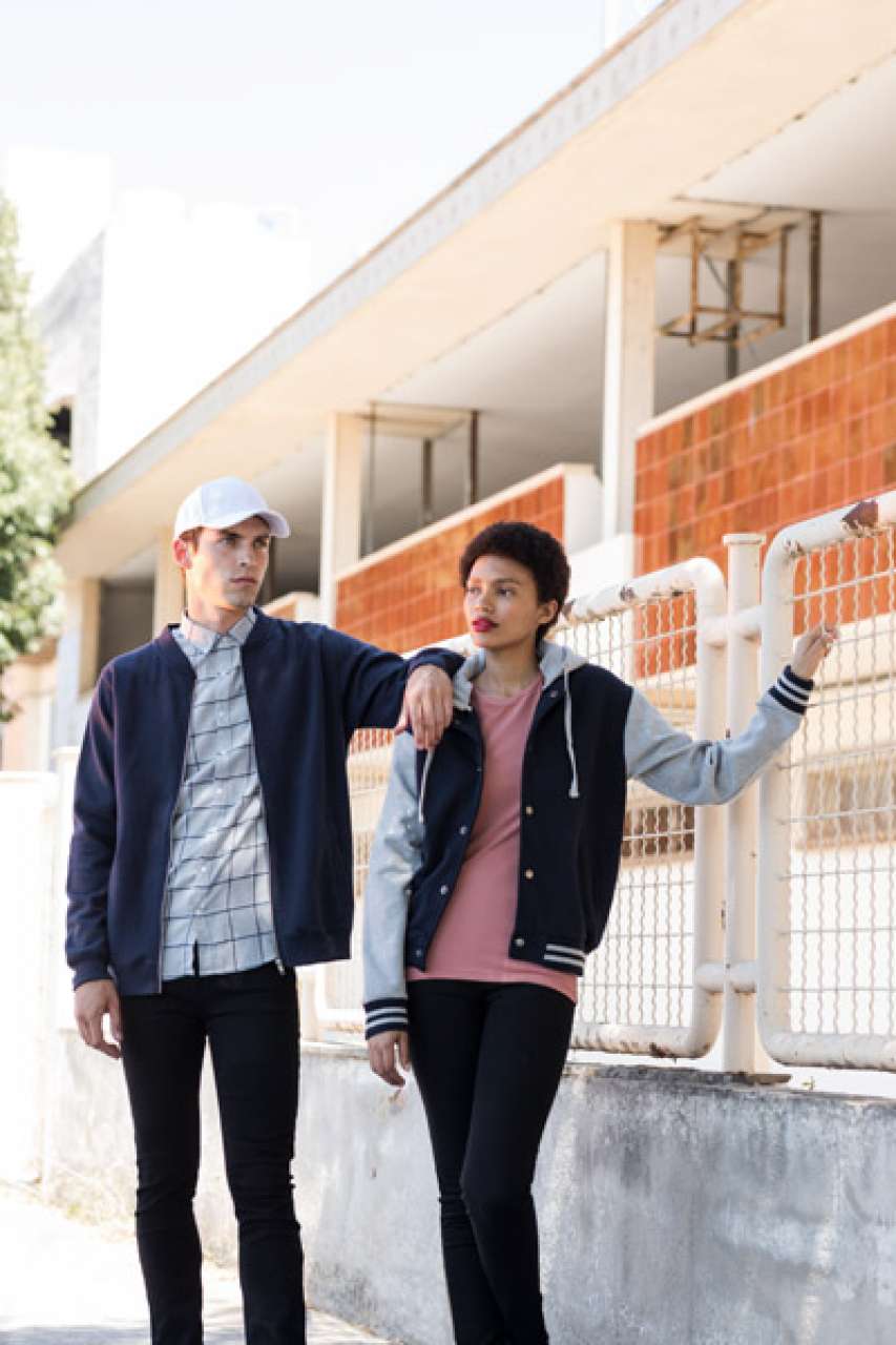 SWEAT UNISEXE BOMBER À FERMETURE ÉCLAIR COMPLÈTE