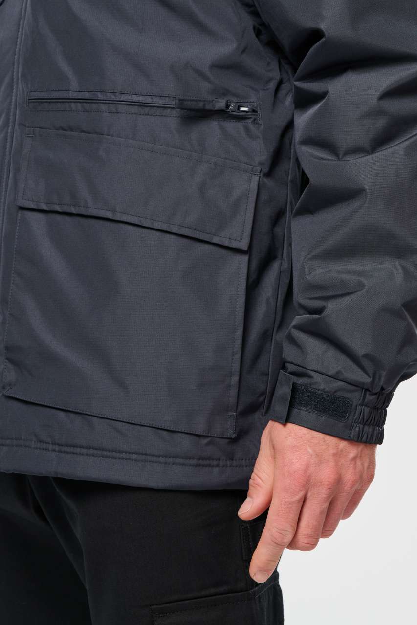 DETACHABLE-SLEEVED WORKWEAR PARKA