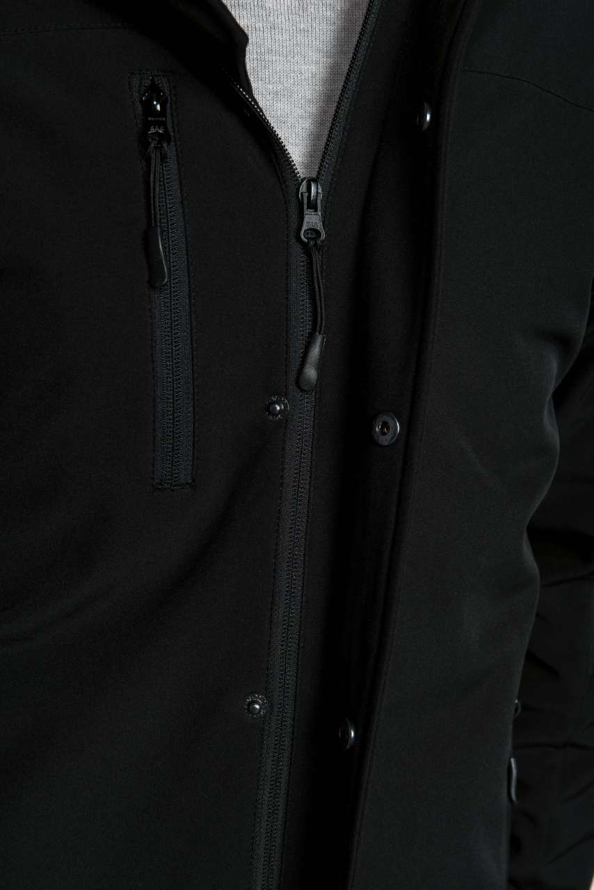 HERRENPARKA MIT KAPUZE UND SOFTSHELL-FUTTER