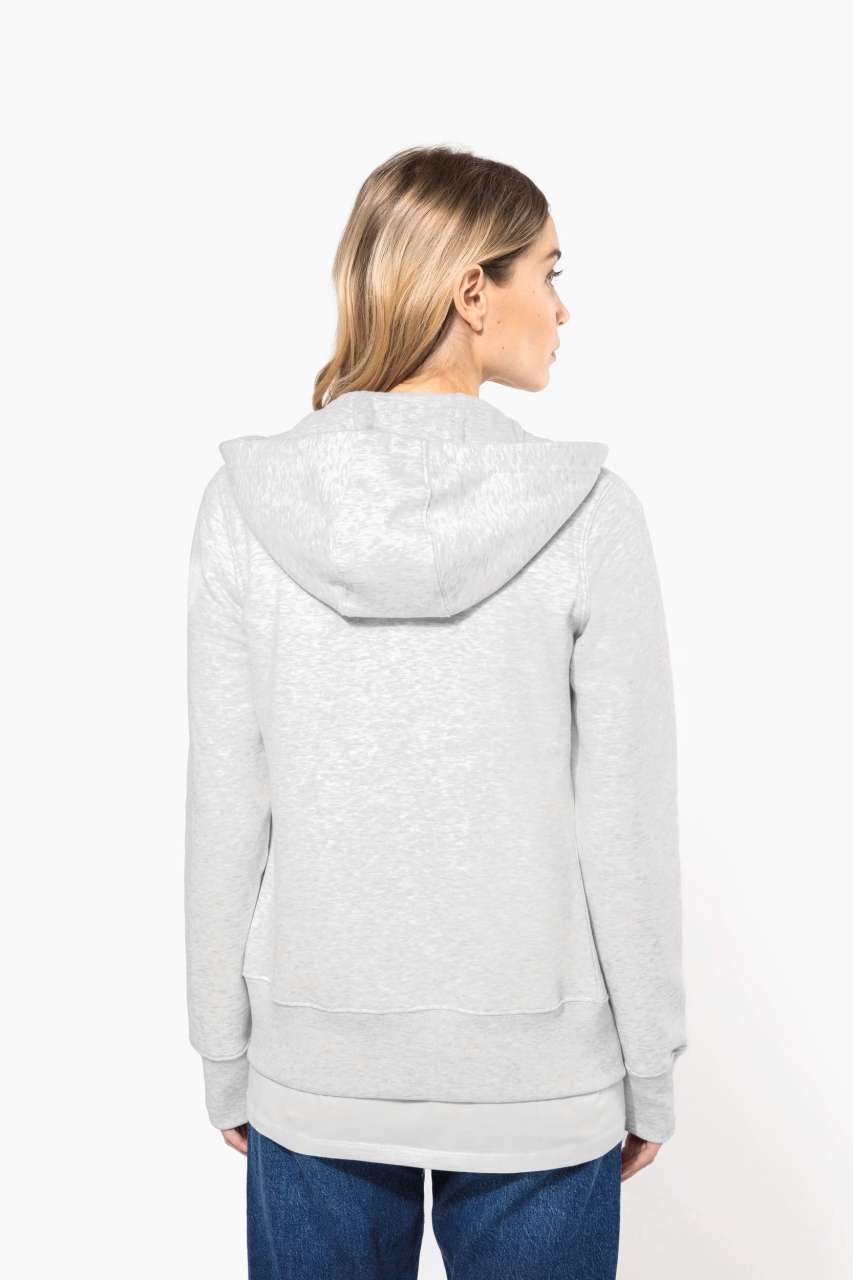 SWEAT-SHIRT À CAPUCHE AVEC FERMETURE ÉCLAIR POUR FEMME