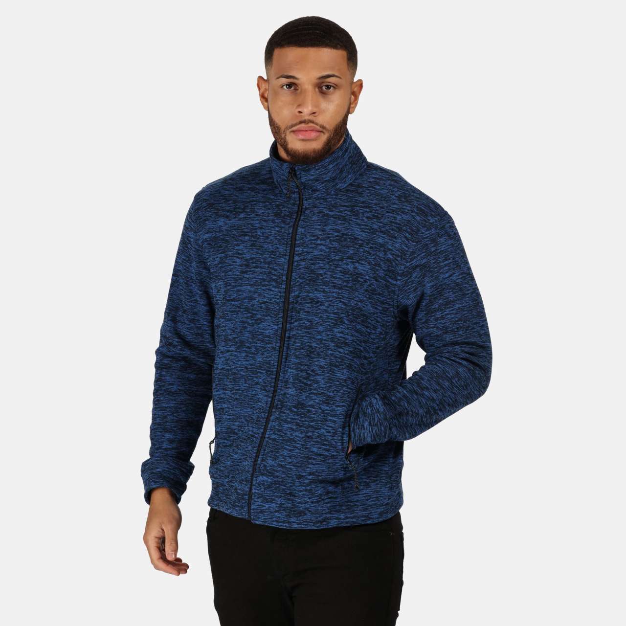 THORNLY MEN - FULL ZIP MARL FLEECE