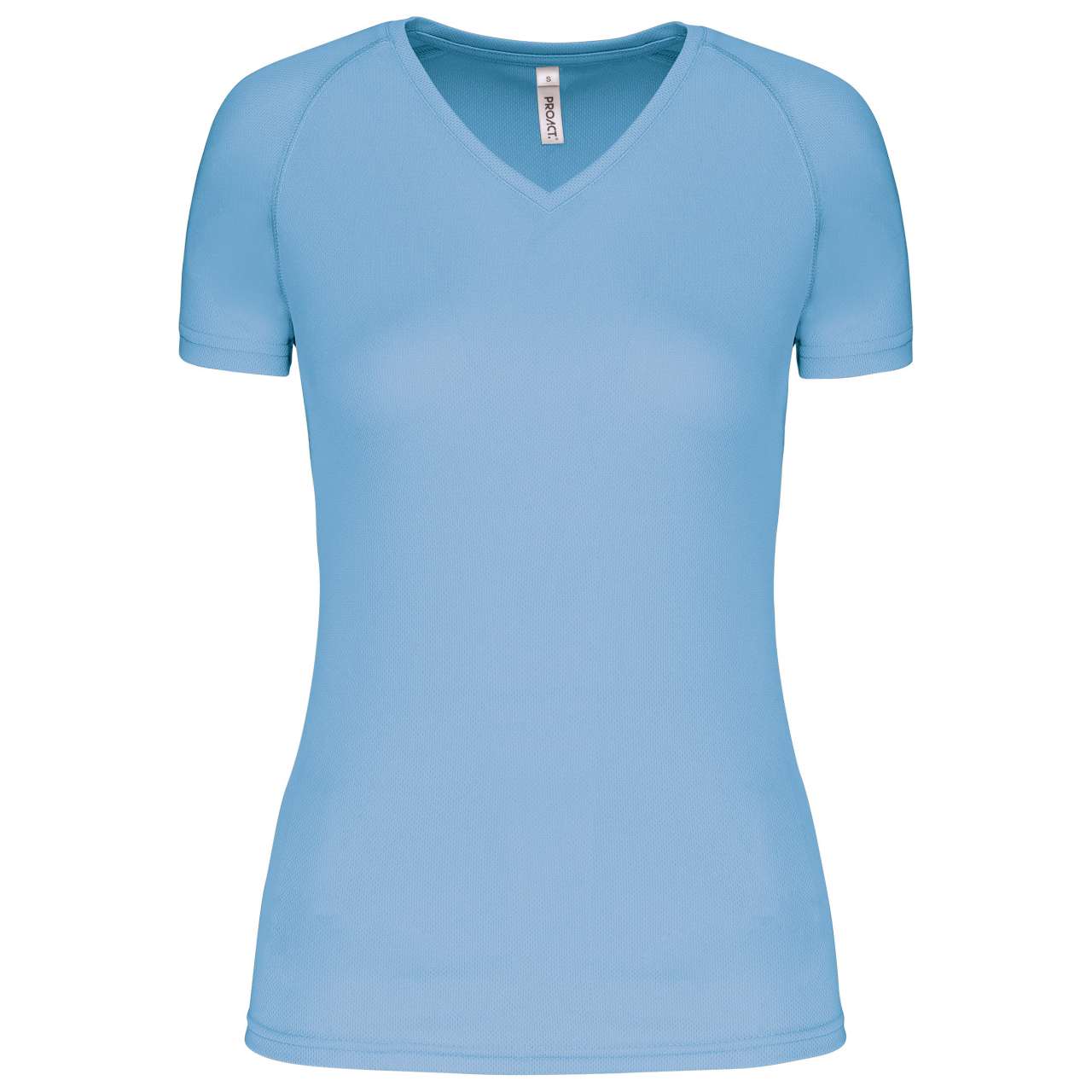 LADIES’ V-NECK SHORT SLEEVE SPORTS T-SHIRT