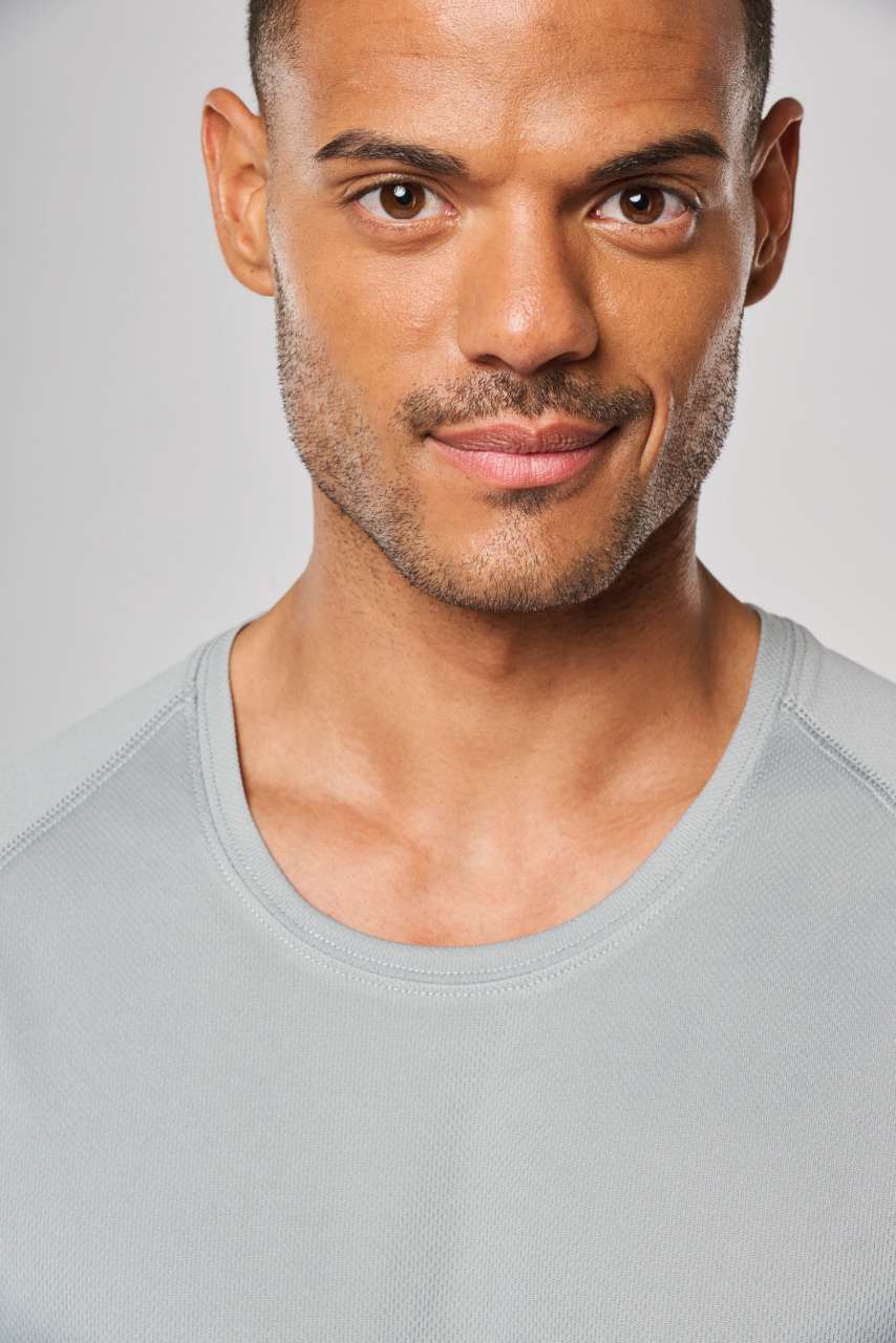 T-SHIRT DE SPORT COL ROND RECYCLÉ POUR HOMME