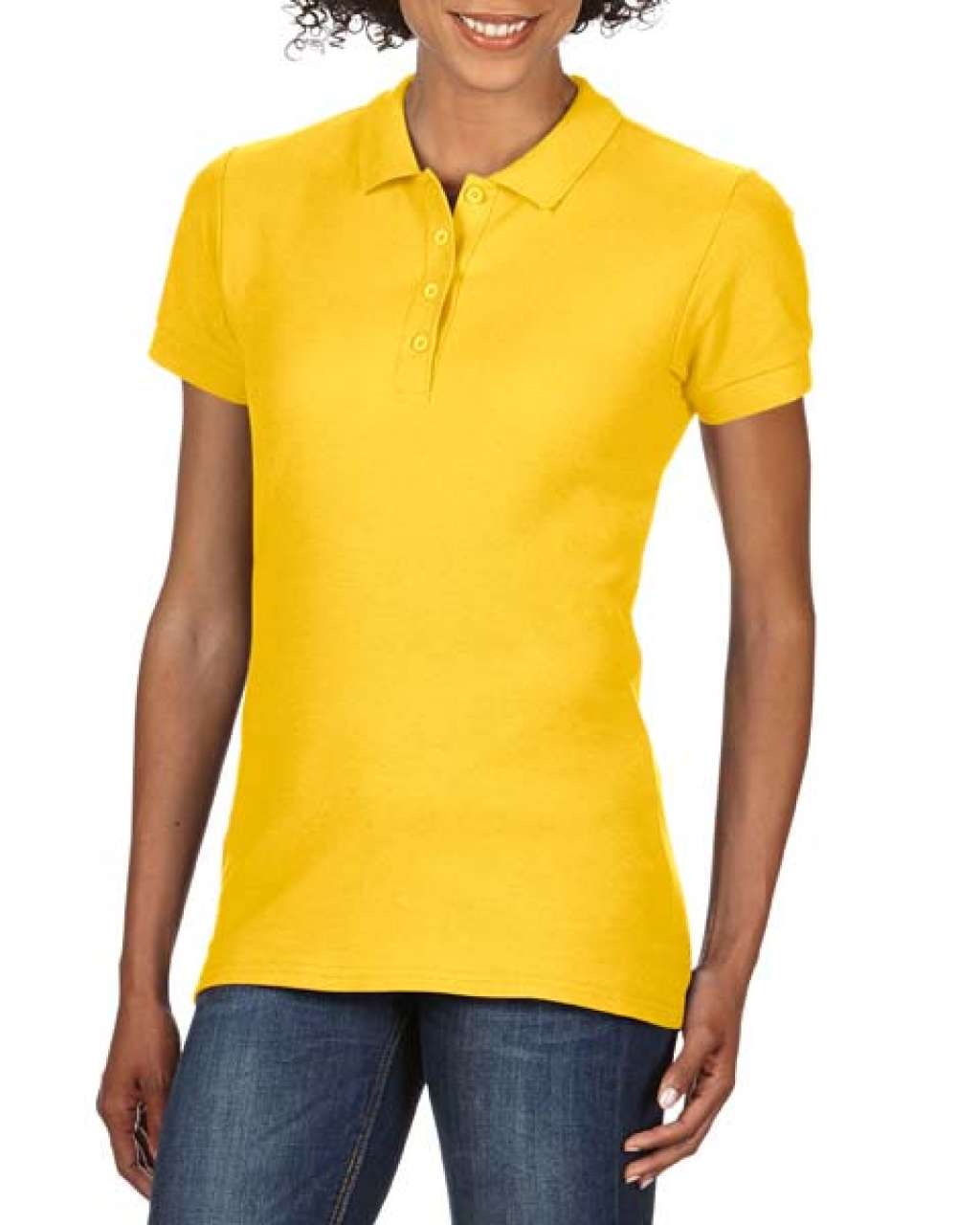 SOFTSTYLE® LADIES' DOUBLE PIQUÉ POLO