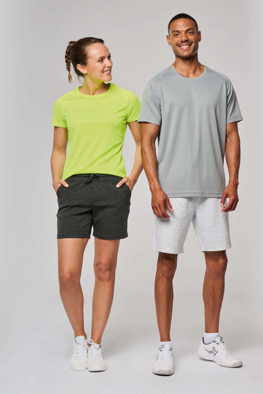 T-SHIRT DE SPORT COL ROND RECYCLÉ POUR HOMME