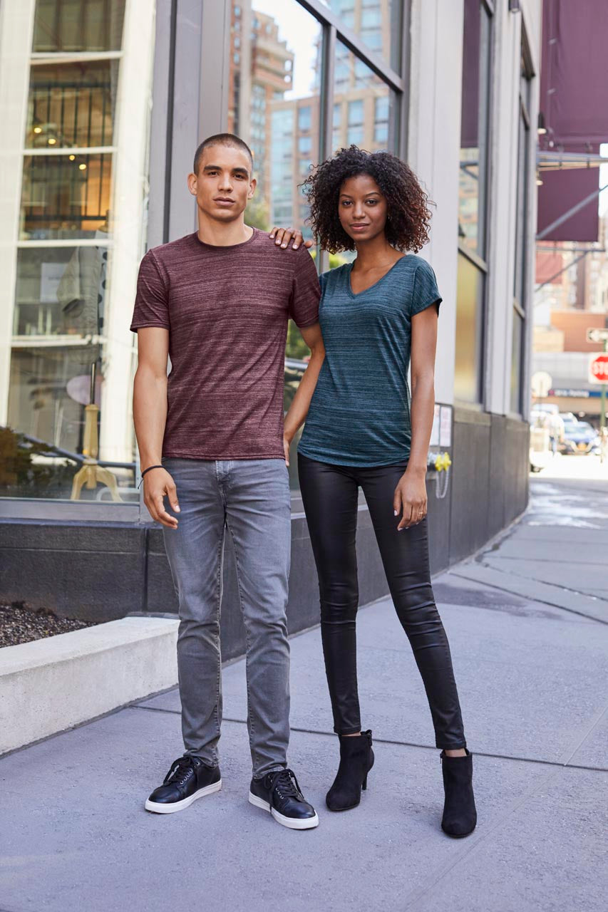 WOMEN'S TRI-BLEND V-NECK ID TEE