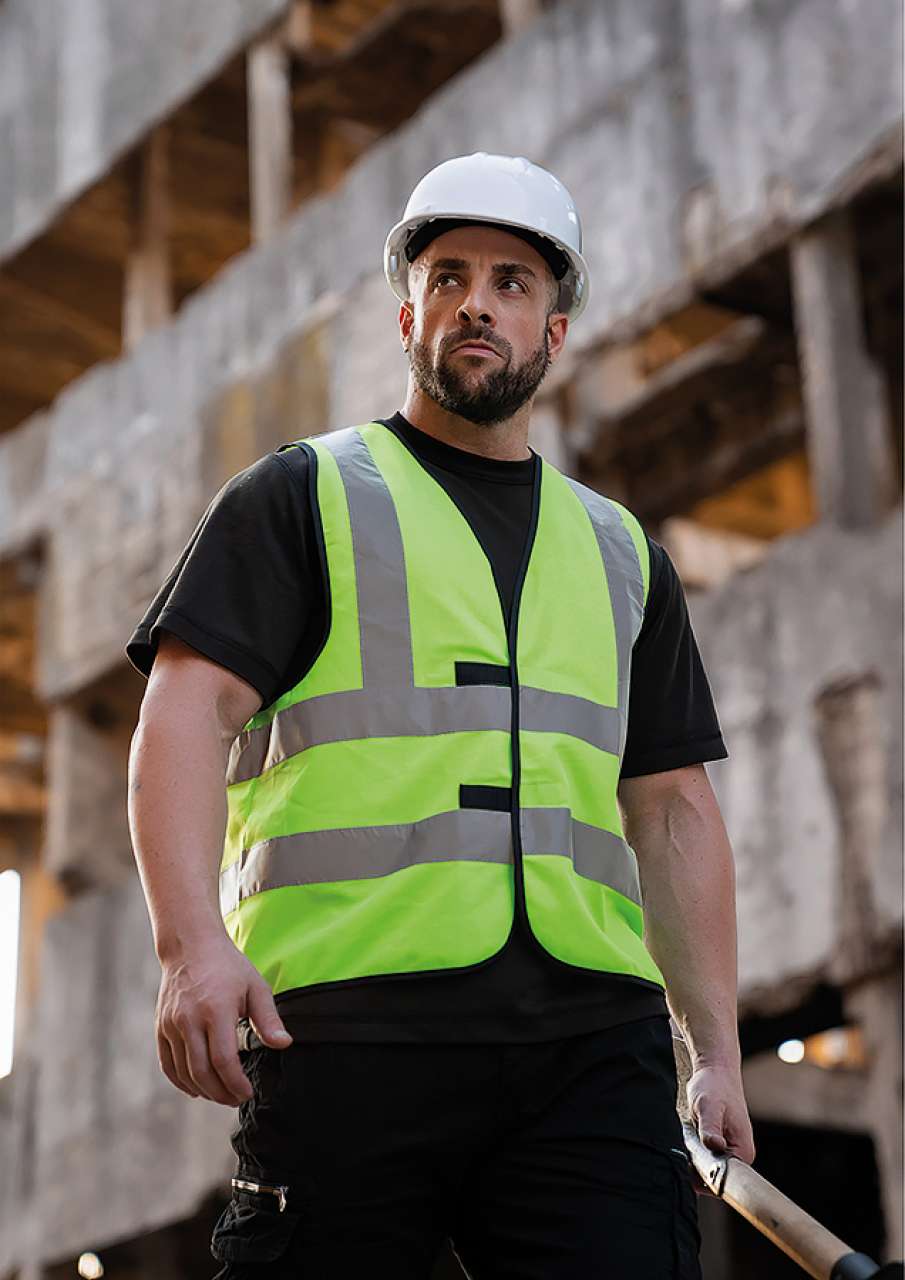 SAFETY / FUNCTIONAL VEST "HANNOVER" - FOUR REFLECTIVE STRIPES