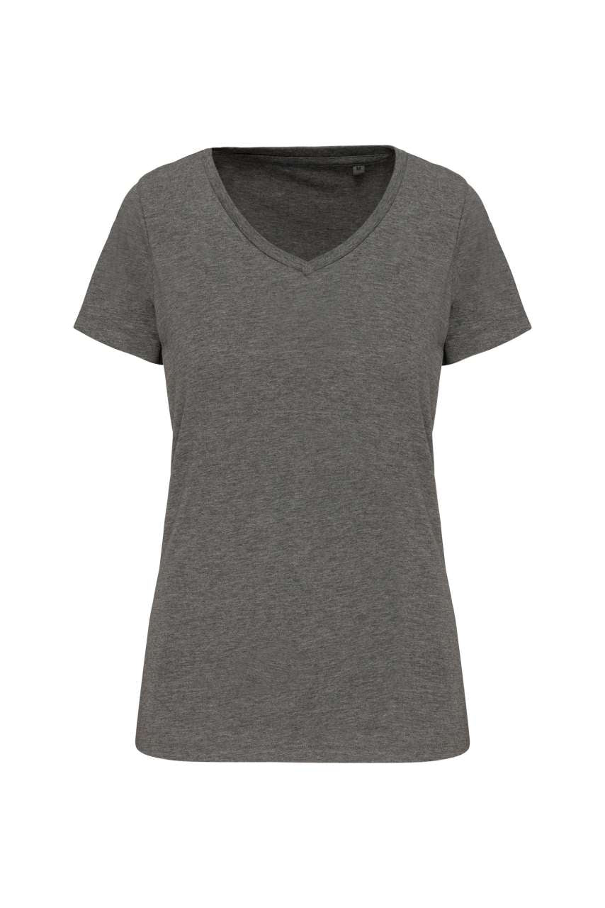 LADIES' SUPIMA® V-NECK SHORT SLEEVE T-SHIRT