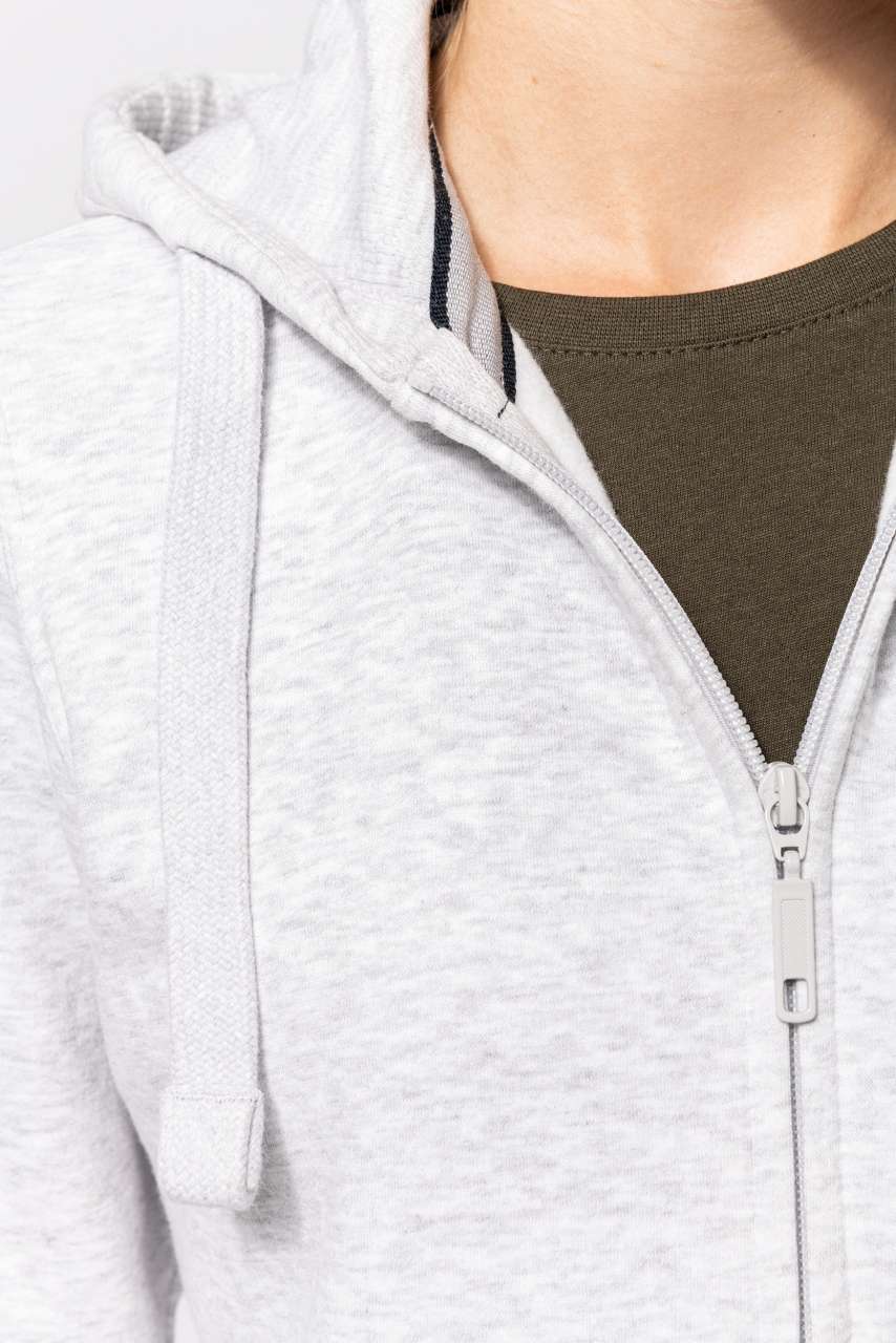 SWEAT-SHIRT À CAPUCHE AVEC FERMETURE ÉCLAIR POUR FEMME