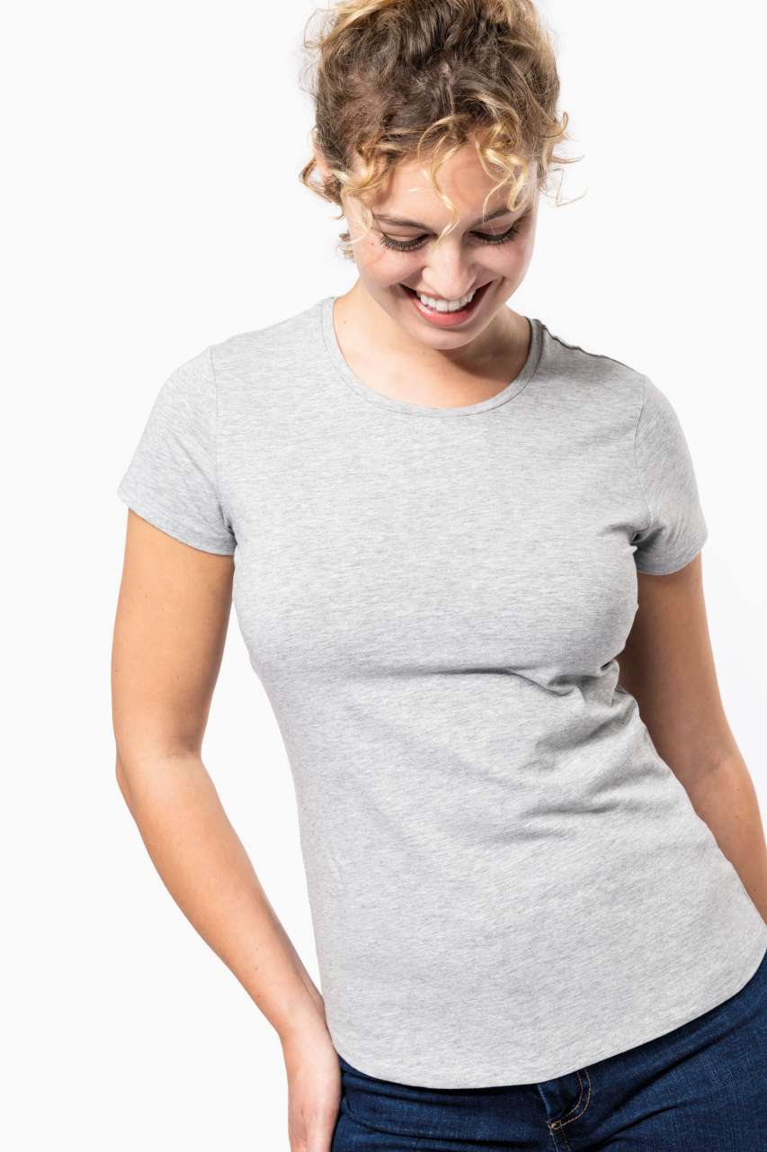 LADIES' SHORT-SLEEVED CREW NECK T-SHIRT