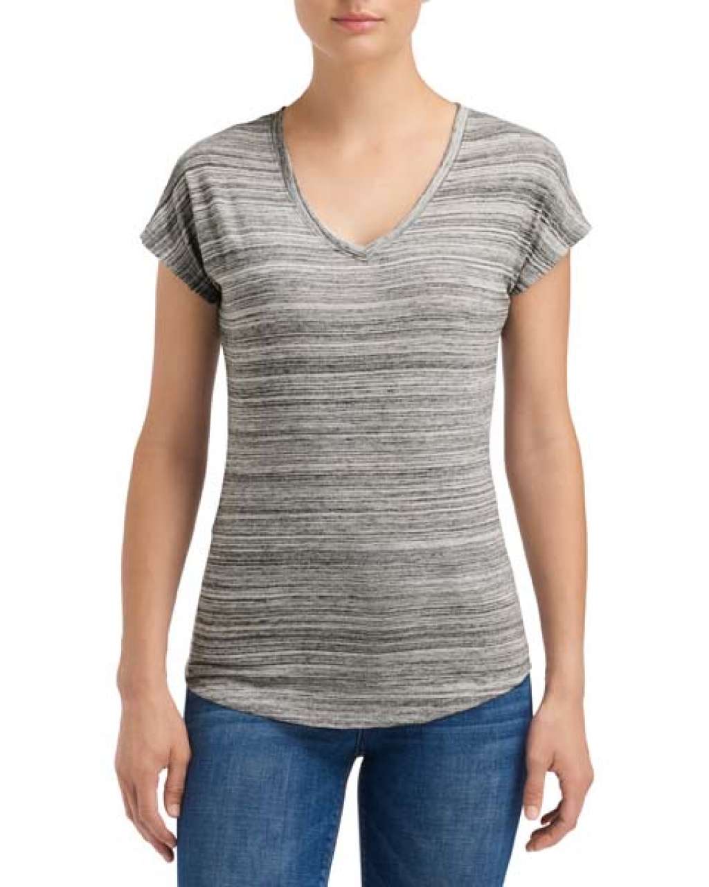 WOMEN'S TRI-BLEND V-NECK ID TEE