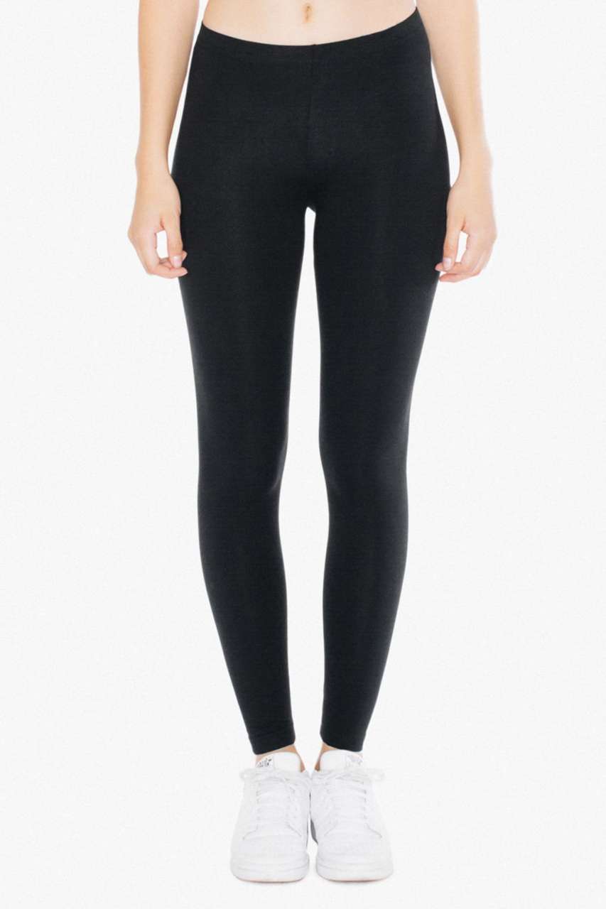 DAMEN-LEGGINGS AUS BAUMWOLL-SPANDEX-JERSEY