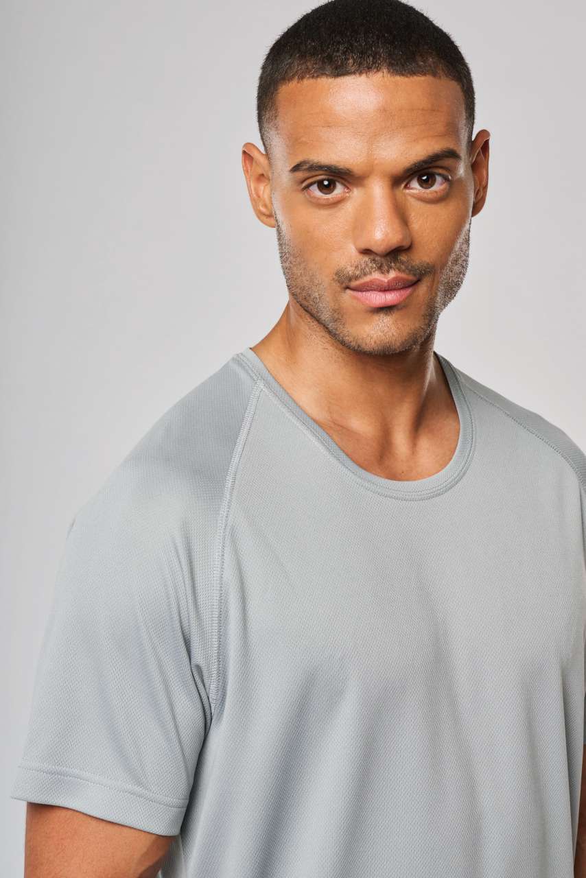 T-SHIRT DE SPORT COL ROND RECYCLÉ POUR HOMME