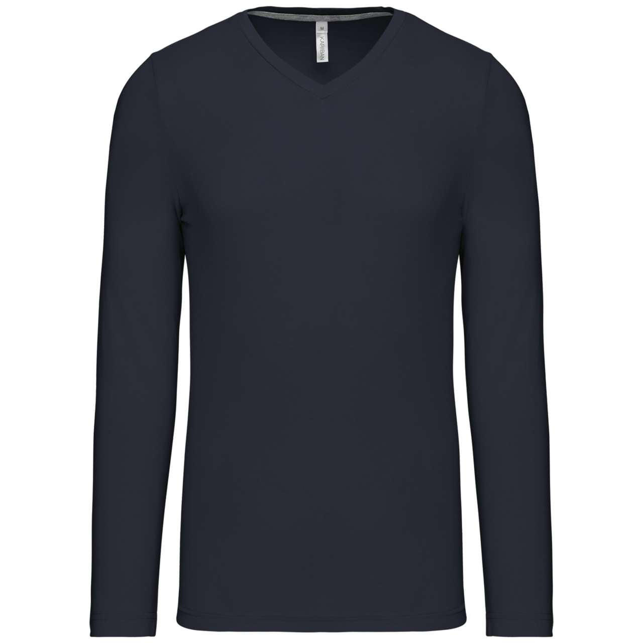 MEN'S LONG-SLEEVED V-NECK T-SHIRT