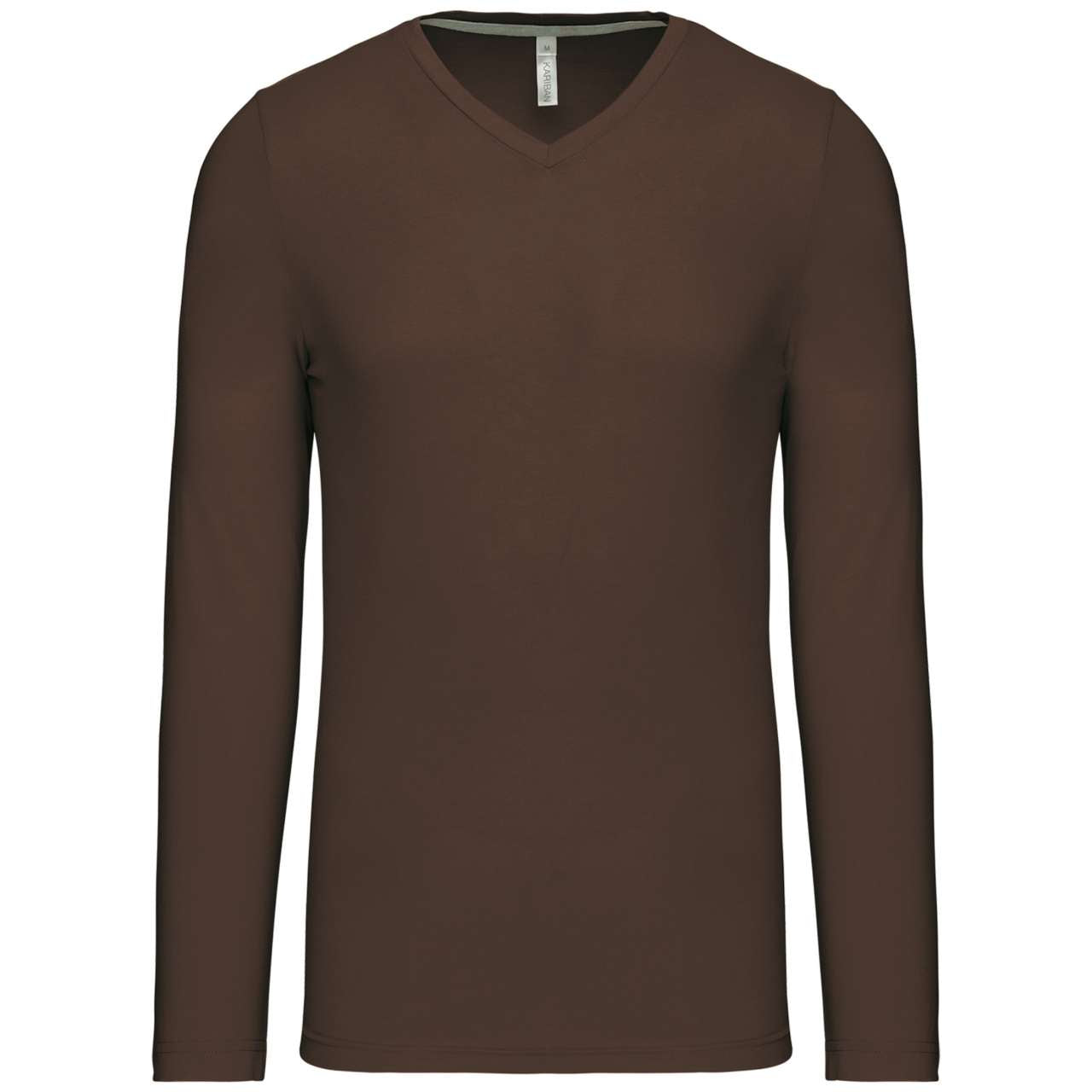 MEN'S LONG-SLEEVED V-NECK T-SHIRT