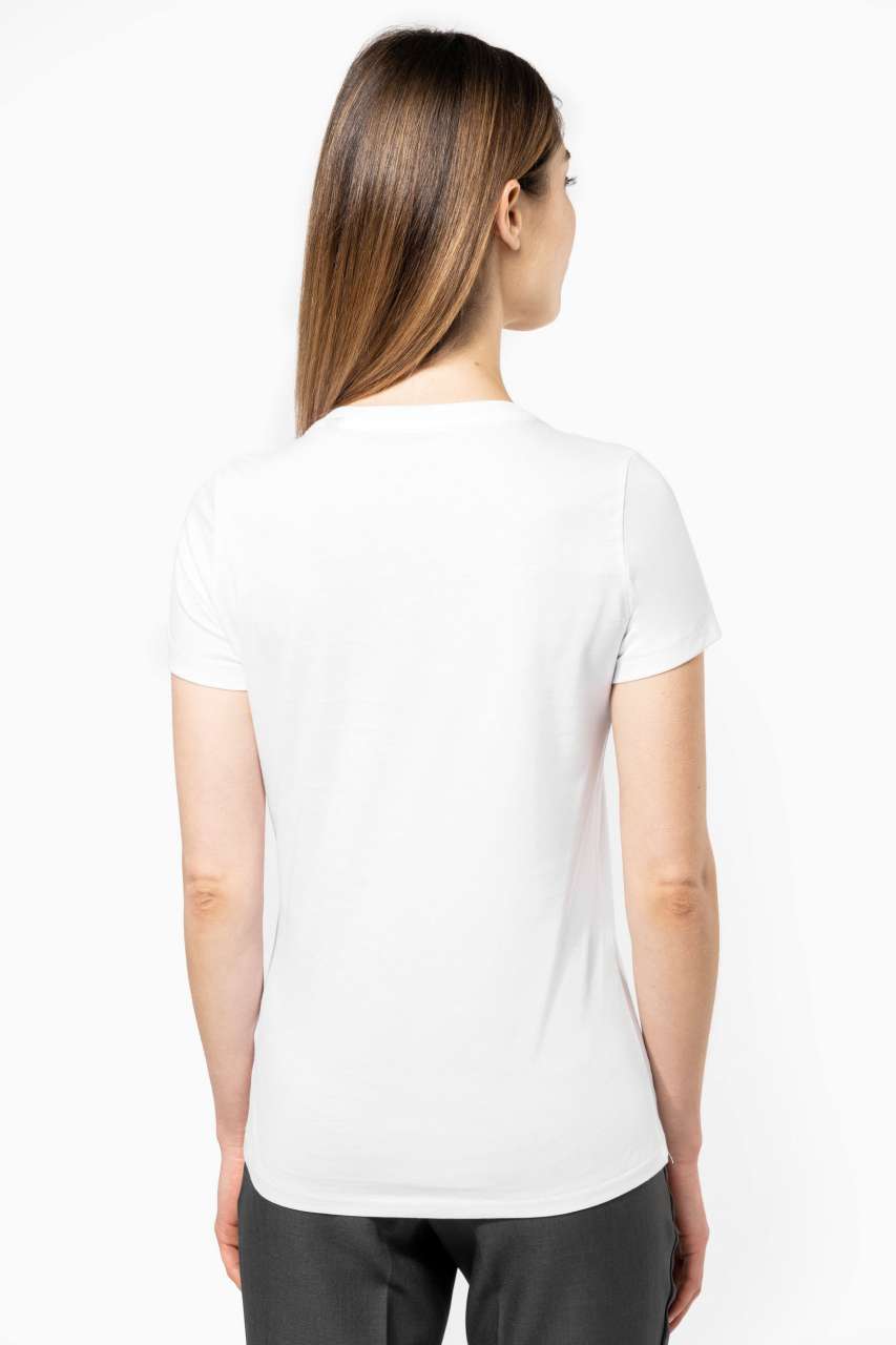 LADIES' SUPIMA® V-NECK SHORT SLEEVE T-SHIRT