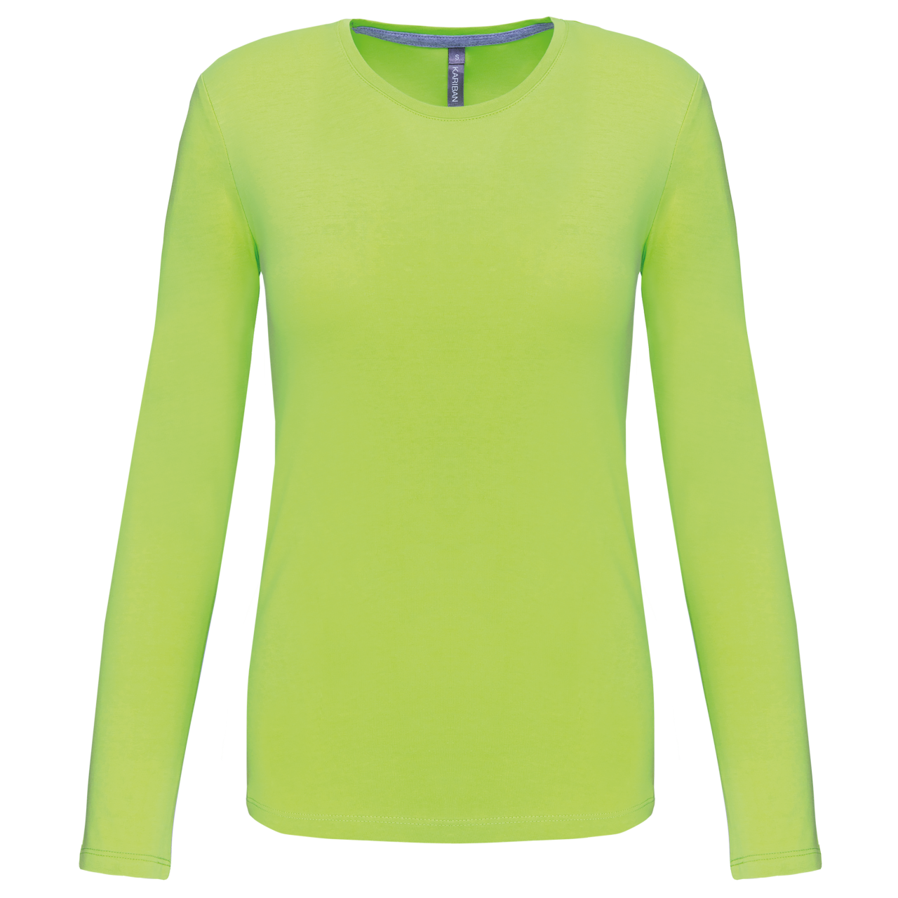 LADIES' LONG-SLEEVED CREW NECK T-SHIRT