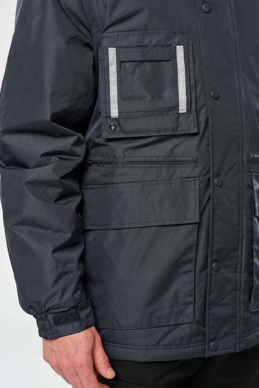 DETACHABLE-SLEEVED WORKWEAR PARKA
