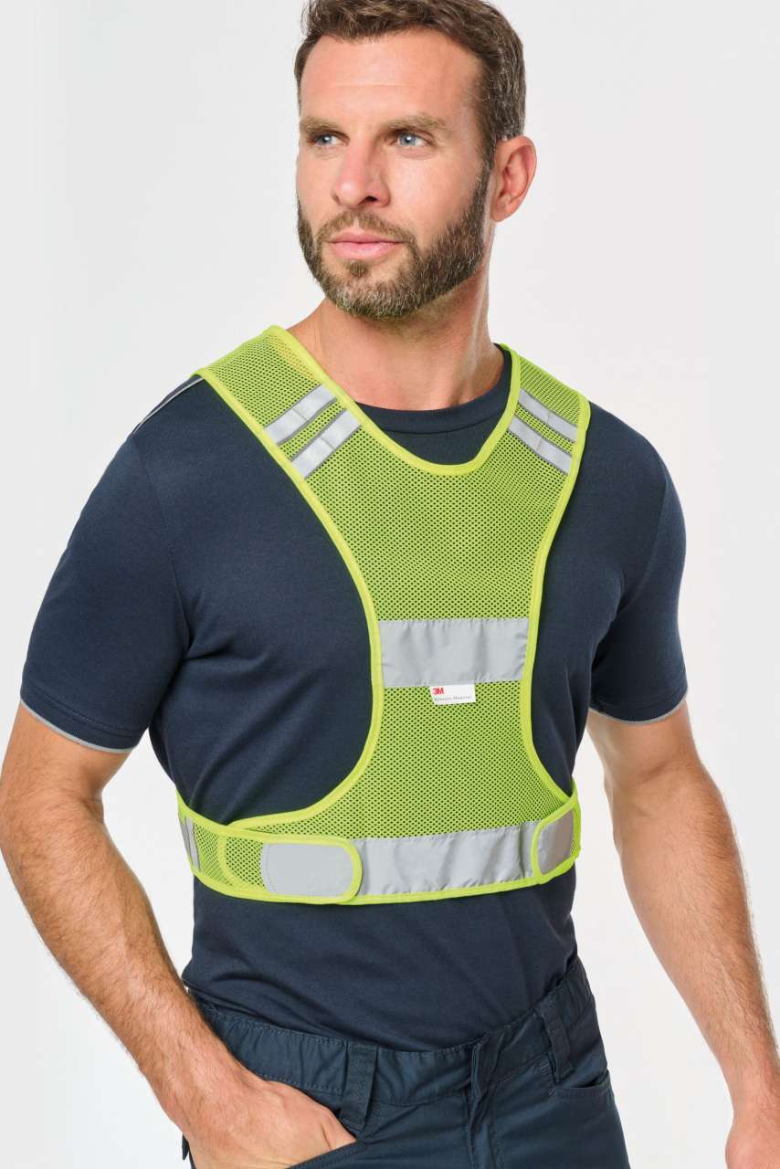 GILET DE SPORT EN MAILLE FLUORESCENT